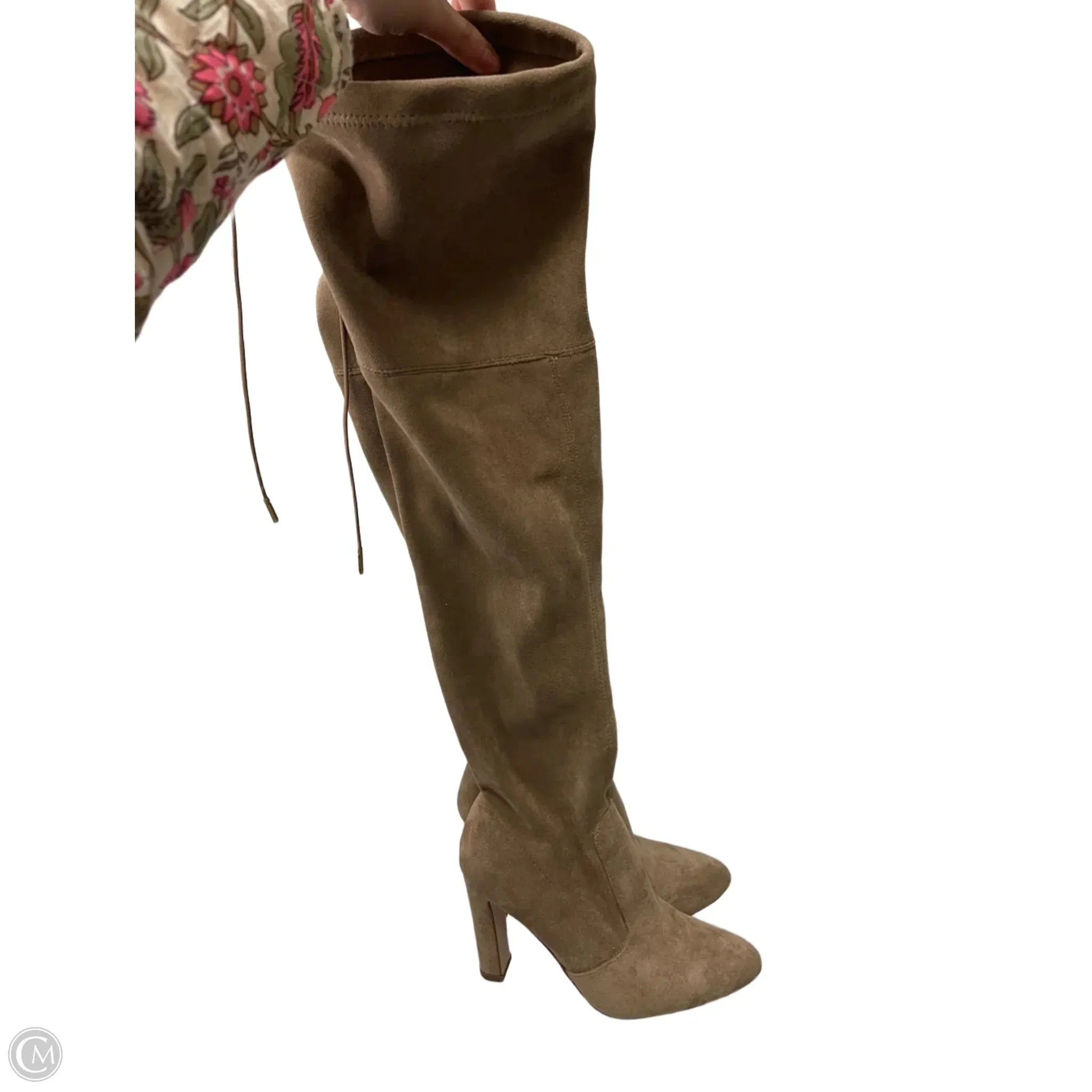 Winter Must-Have Boots Boots Knee Heels By Just Fab In Tan, Size: 7
