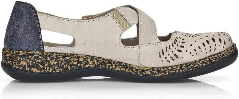 Rieker 46375 Daisy Mary Jane Women's Shoes - Everyday Comfort with Adjustable Strap and Premium Leather - Anti-Stress Support & Durable Sole for All-Day Wear