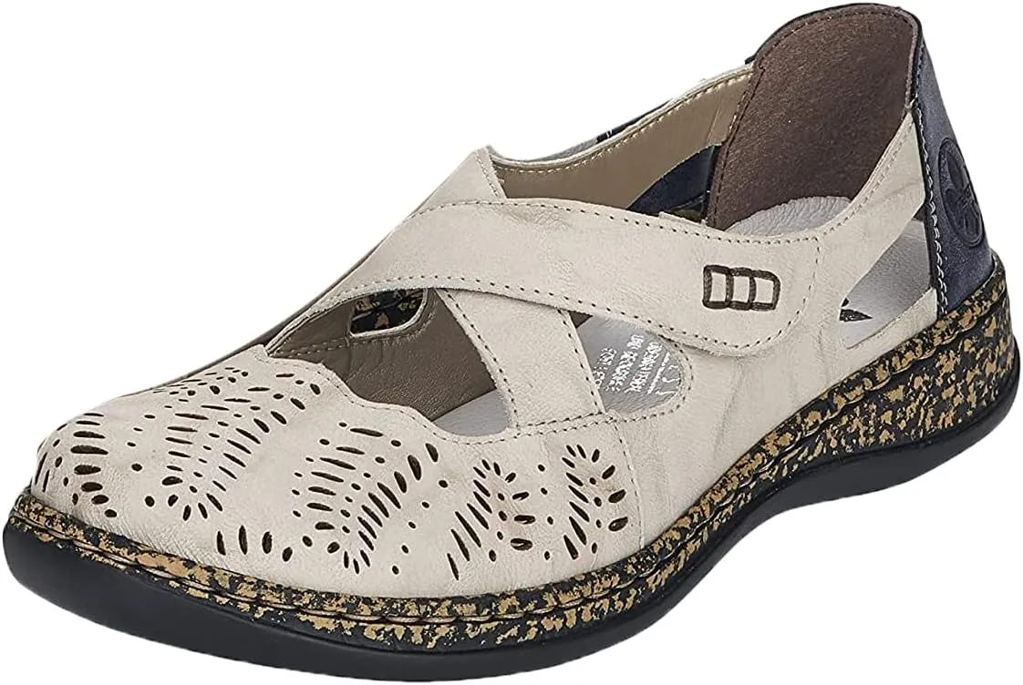 Rieker 46375 Daisy Mary Jane Women's Shoes - Everyday Comfort with Adjustable Strap and Premium Leather - Anti-Stress Support & Durable Sole for All-Day Wear