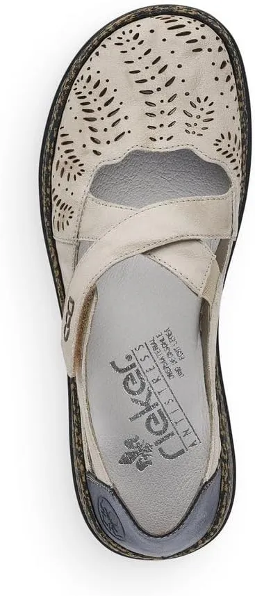 Rieker 46375 Daisy Mary Jane Women's Shoes - Everyday Comfort with Adjustable Strap and Premium Leather - Anti-Stress Support & Durable Sole for All-Day Wear