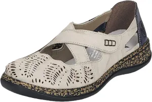Rieker 46375 Daisy Mary Jane Women's Shoes - Everyday Comfort with Adjustable Strap and Premium Leather - Anti-Stress Support & Durable Sole for All-Day Wear