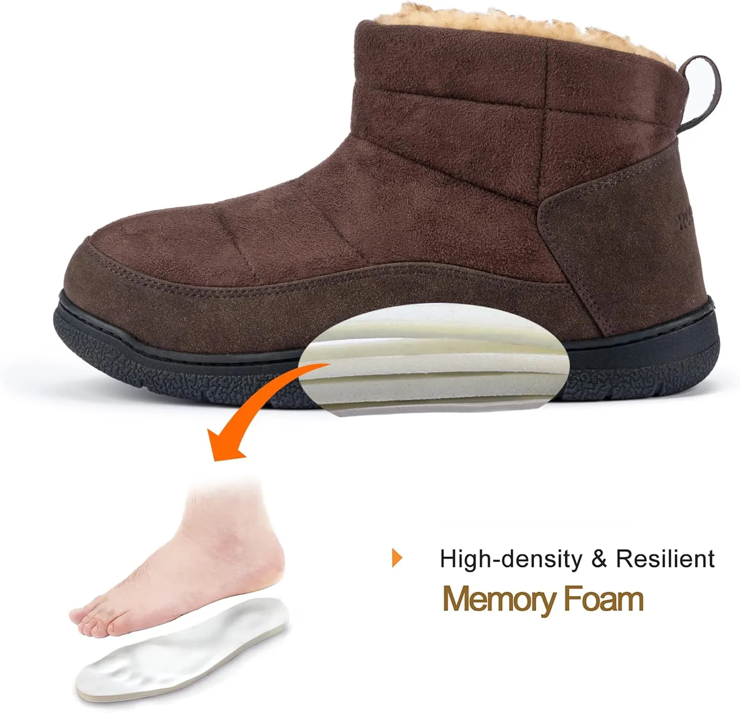 RockDove Men's Fireside Faux Suede Thermal Bootie