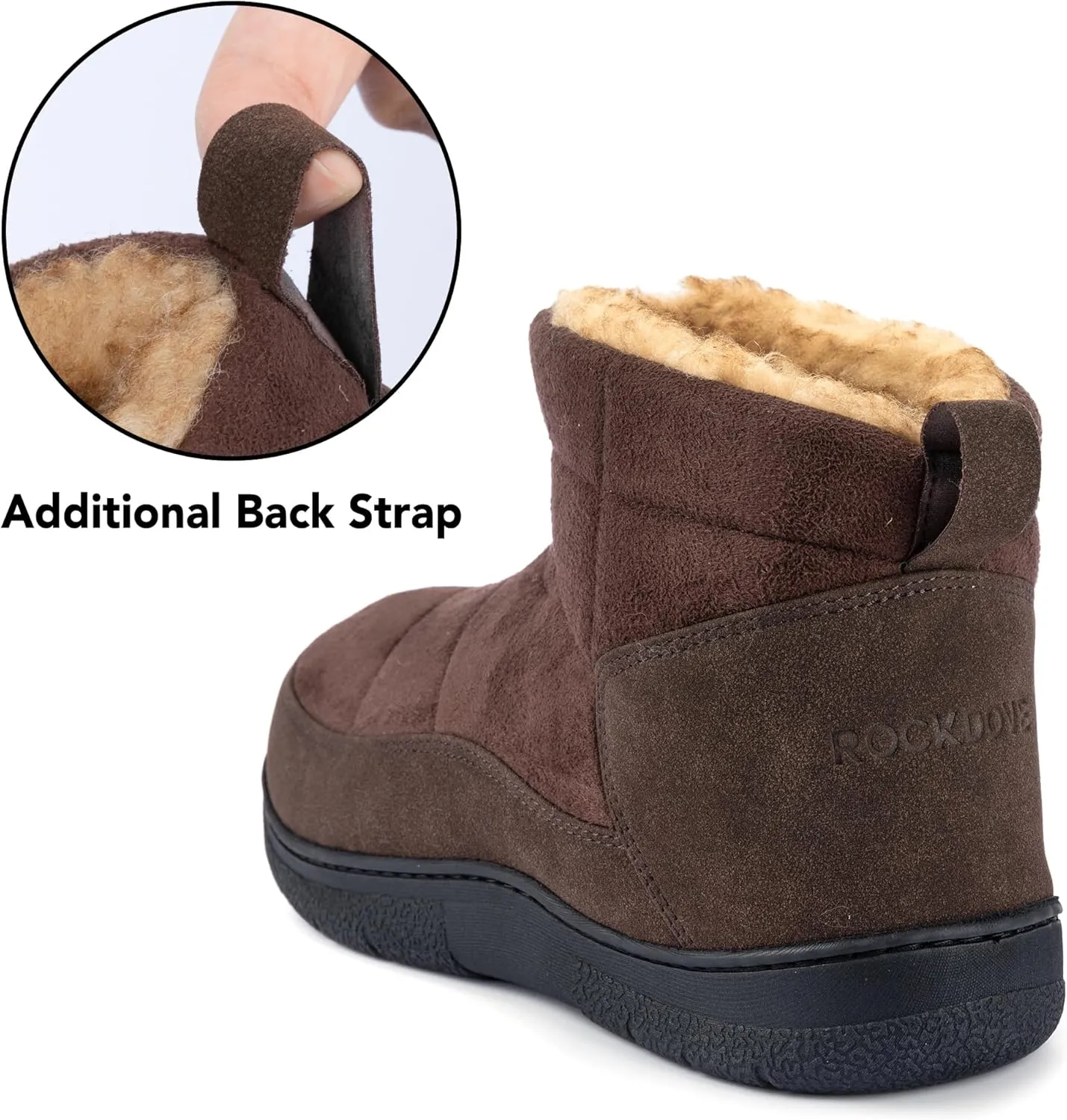 RockDove Men's Fireside Faux Suede Thermal Bootie