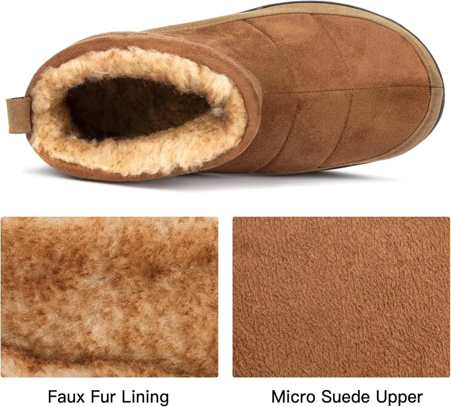 RockDove Men's Fireside Faux Suede Thermal Bootie