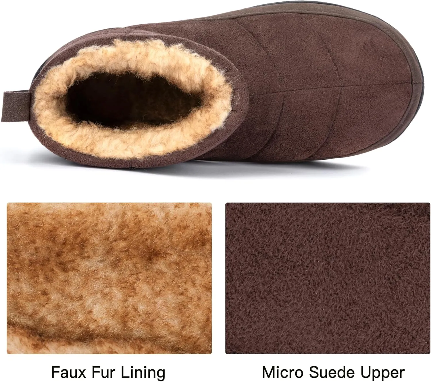 RockDove Men's Fireside Faux Suede Thermal Bootie