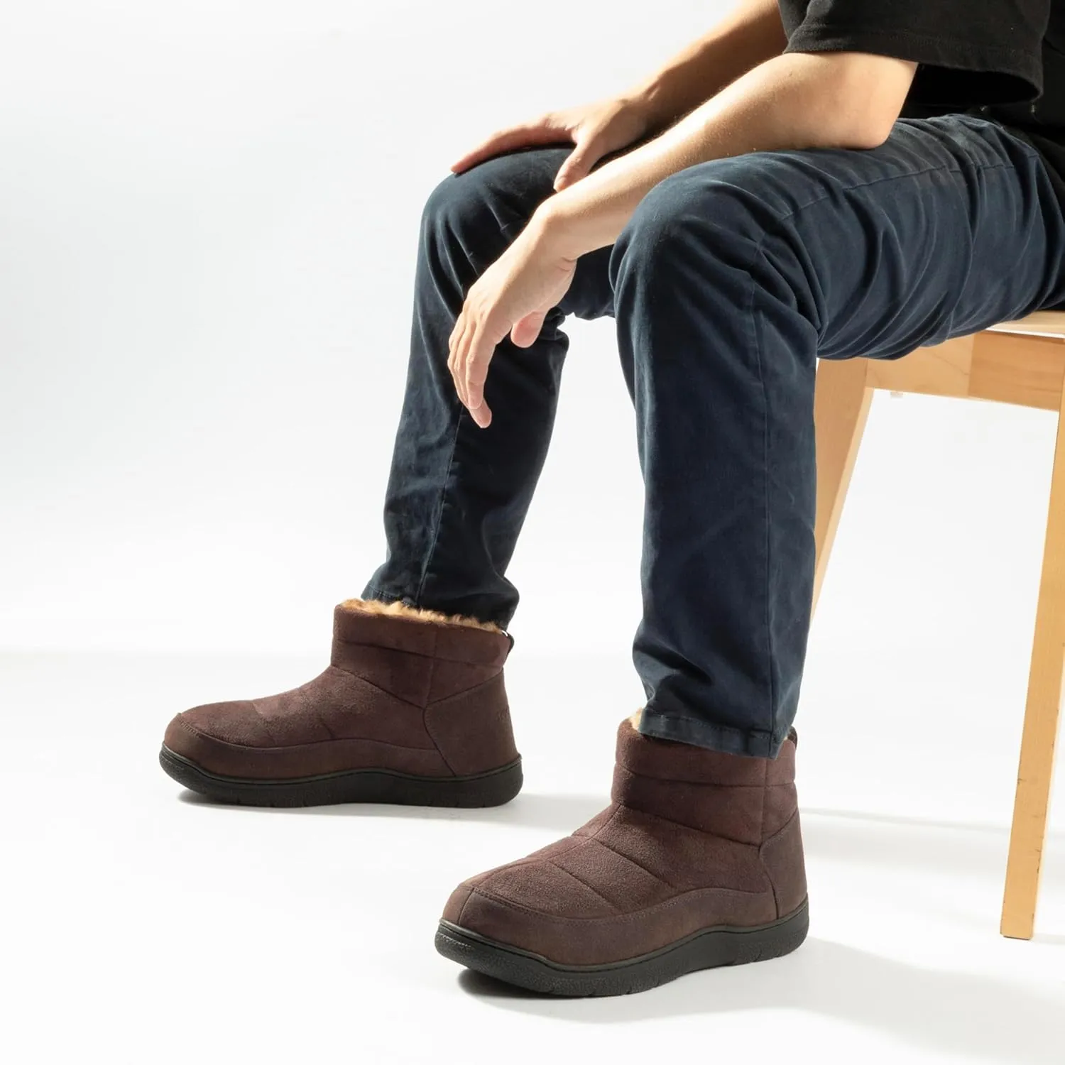 RockDove Men's Fireside Faux Suede Thermal Bootie