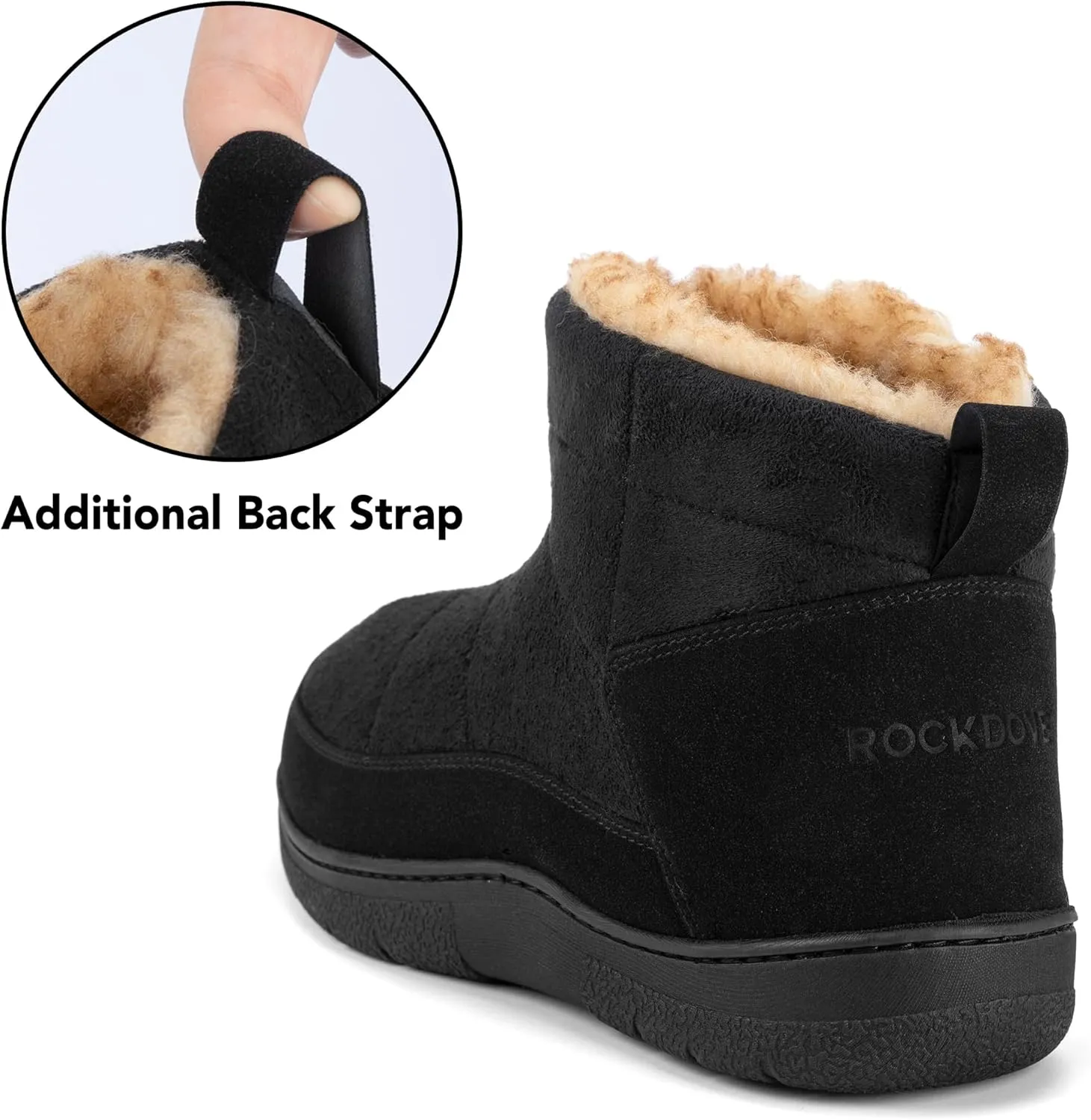 RockDove Men's Fireside Faux Suede Thermal Bootie