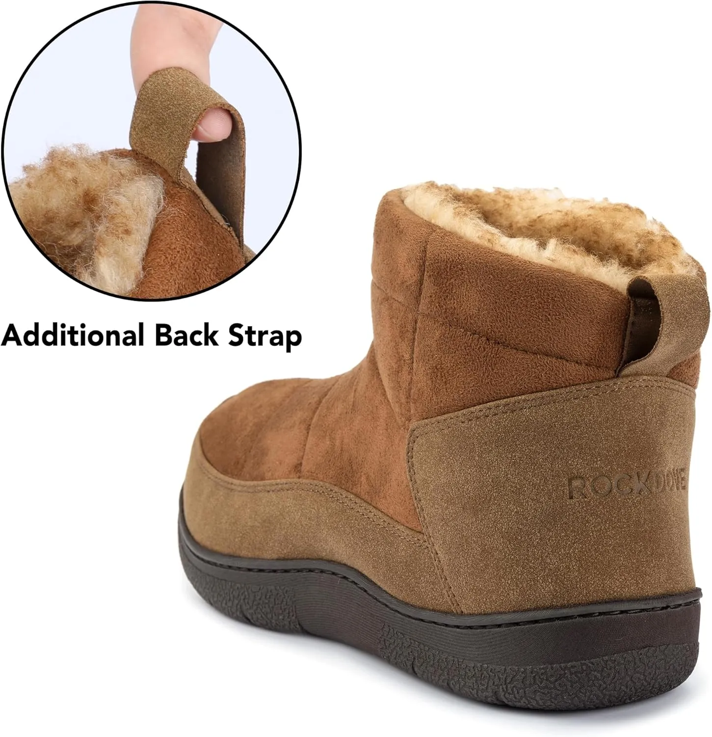 RockDove Men's Fireside Faux Suede Thermal Bootie