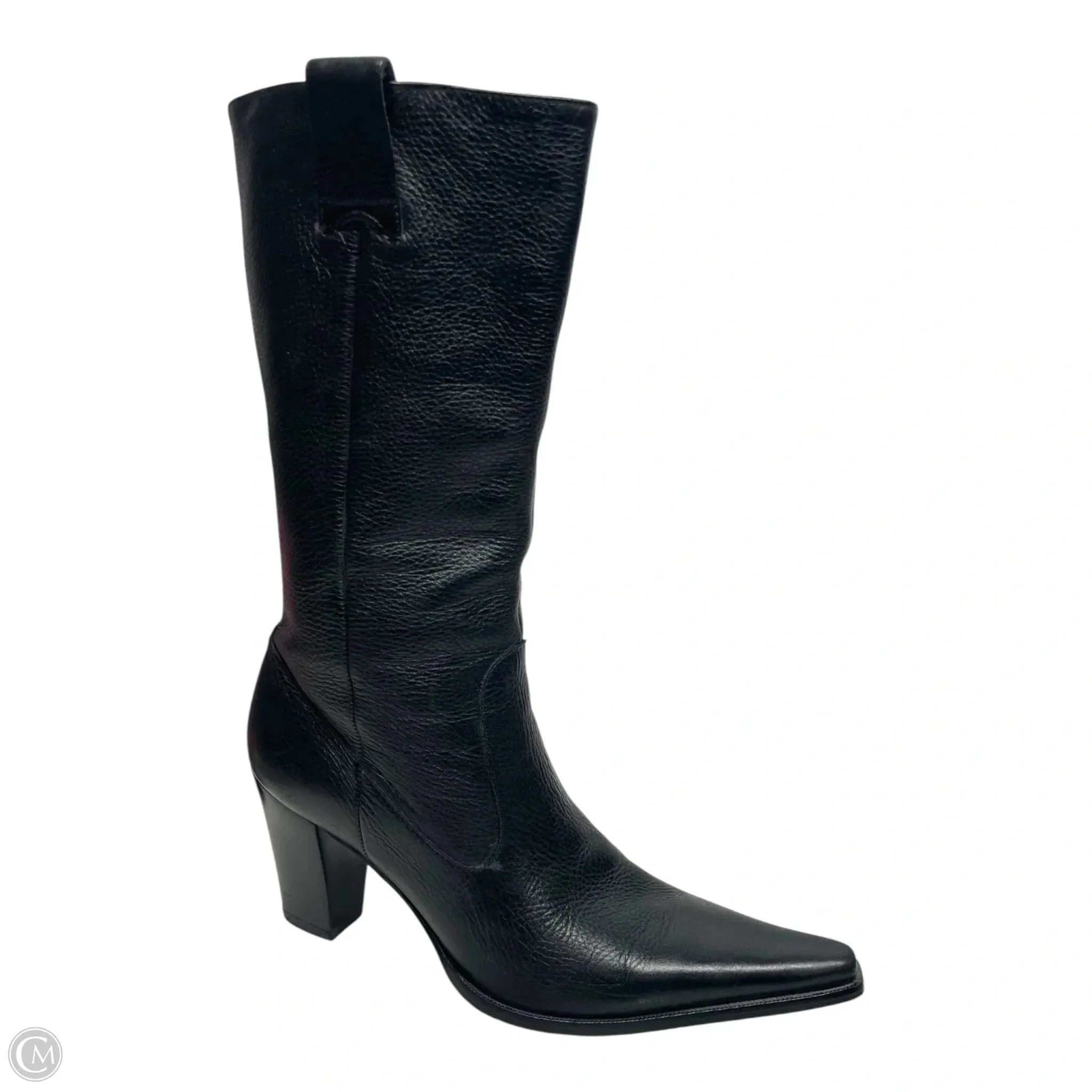 Boots Mid-calf Heels By Bcbg In Black, Size: 7.5 Active Walk Casual Street