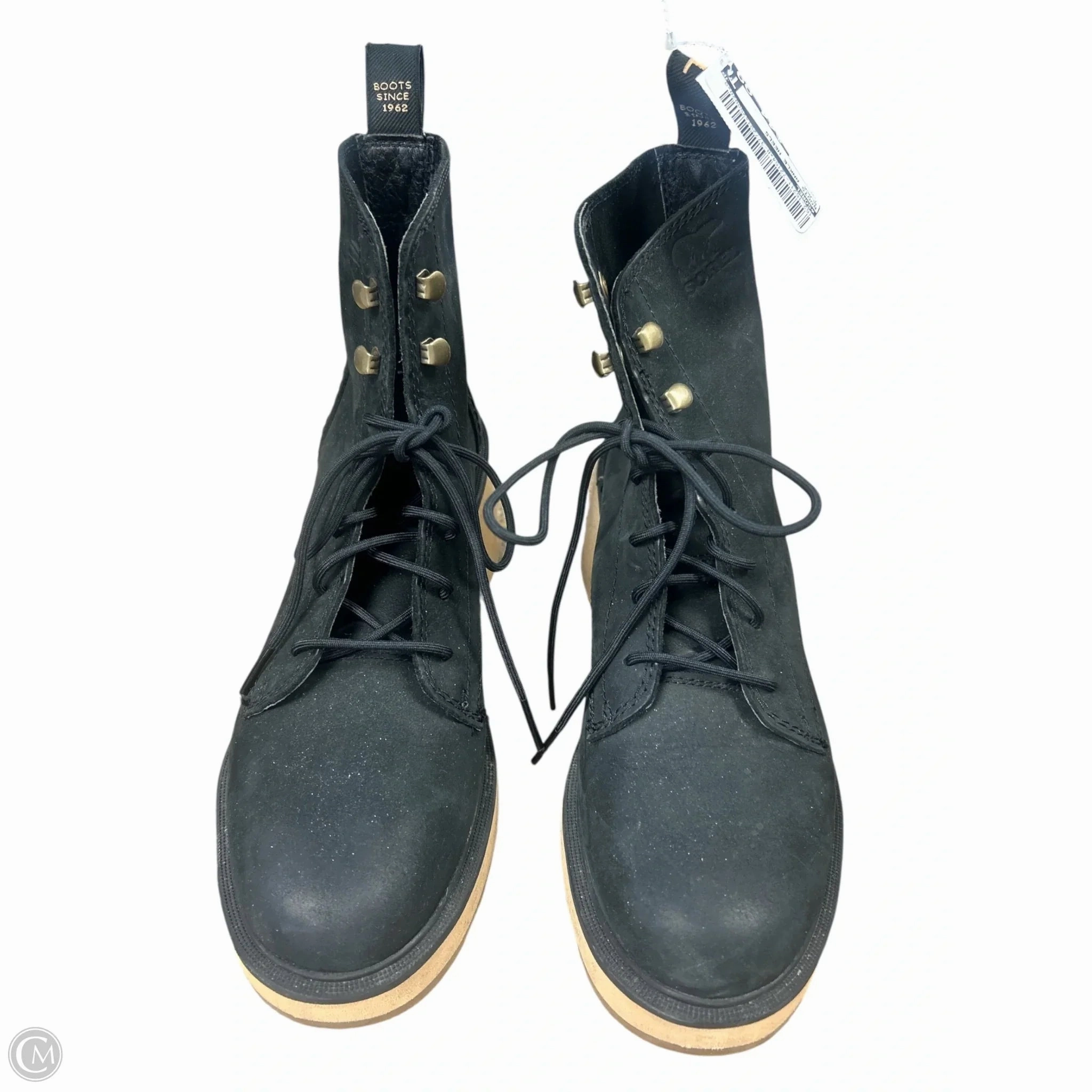 Boots Ankle Heels By Sorel In Black, Size: 7 Reflective Safety Accents