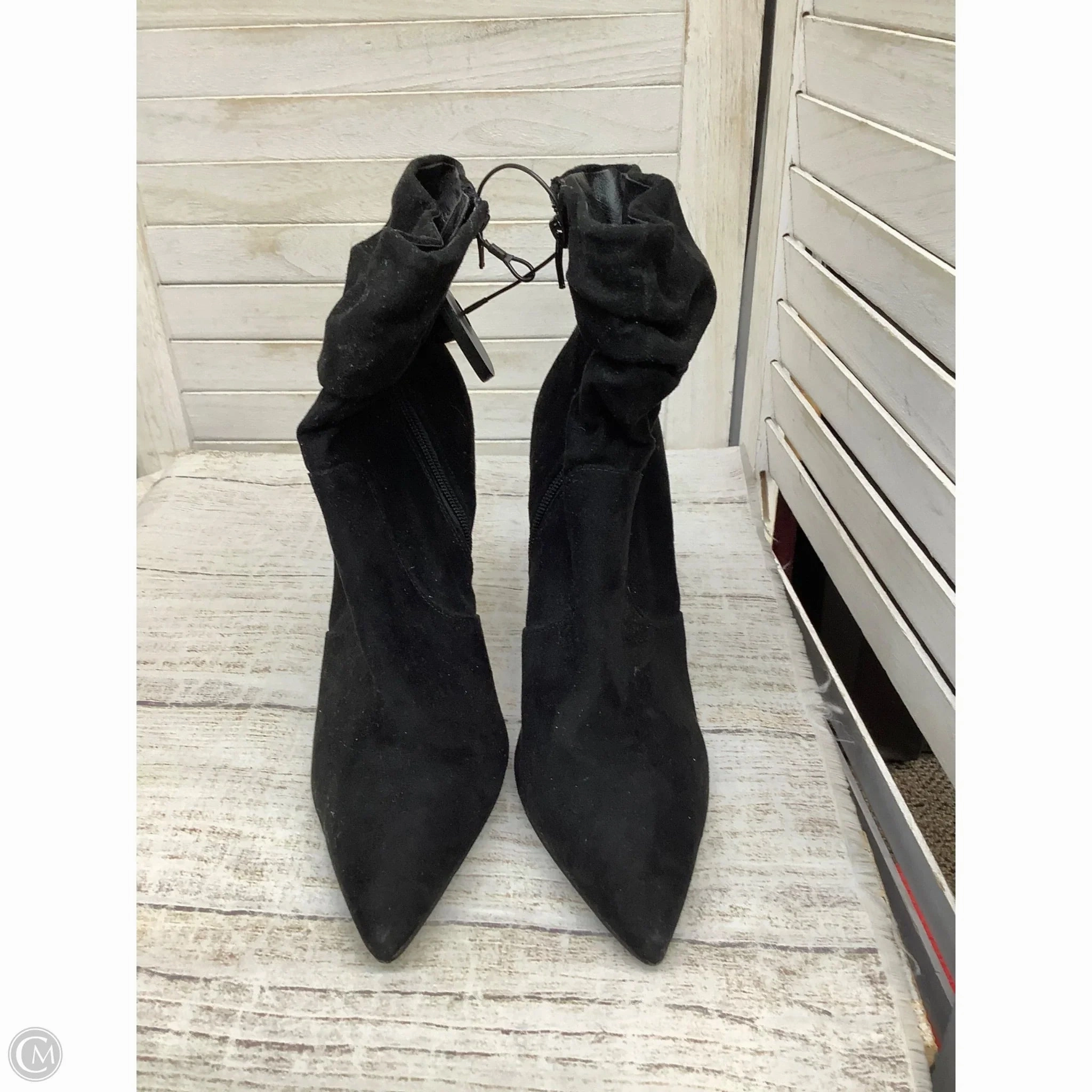 Boots Ankle Heels By Just Fab In Black, Size: 11 Anti   Slip Sole well-made