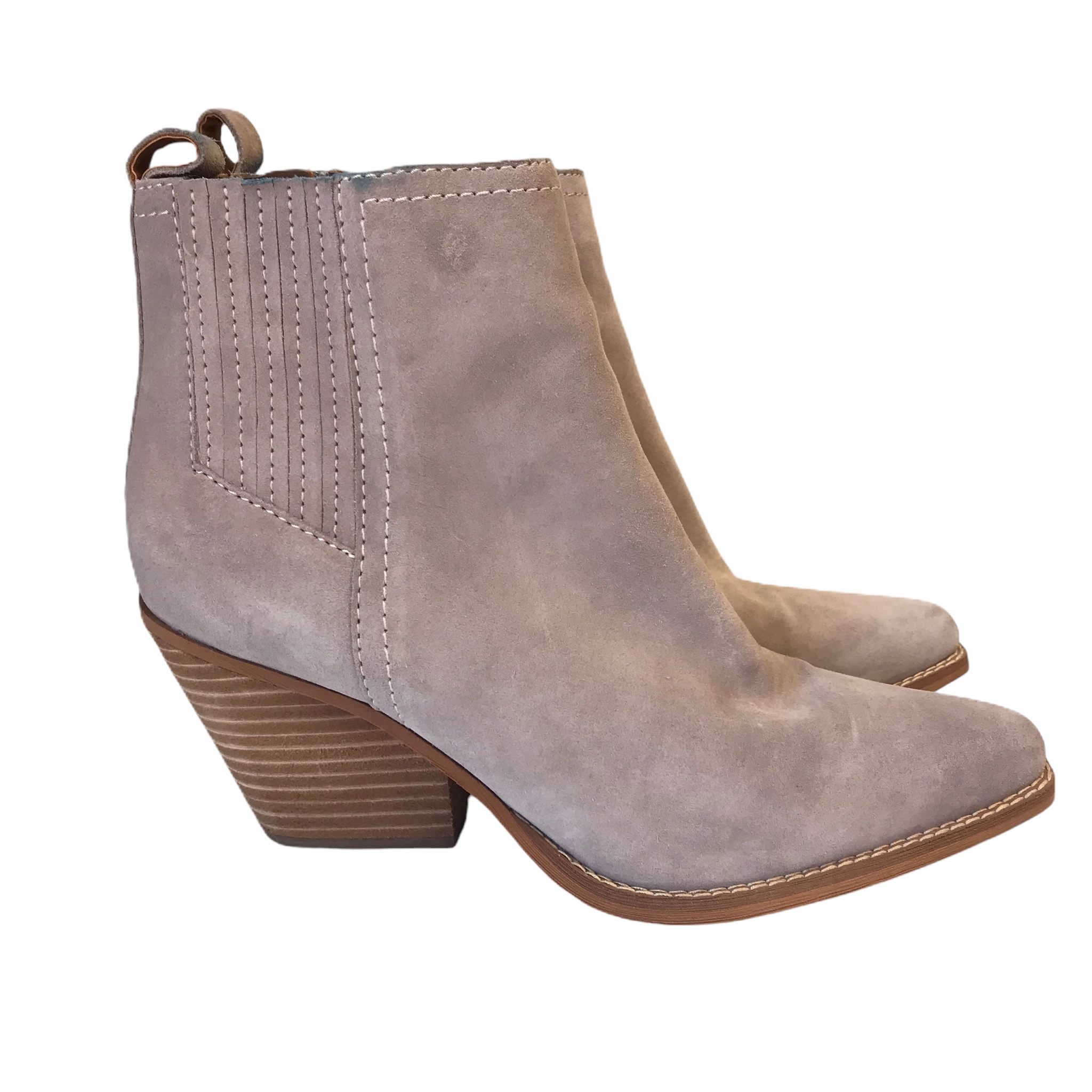 Sleek Profile Urban Commute Boots Ankle Heels By Zodiac In Pink, Size: 10