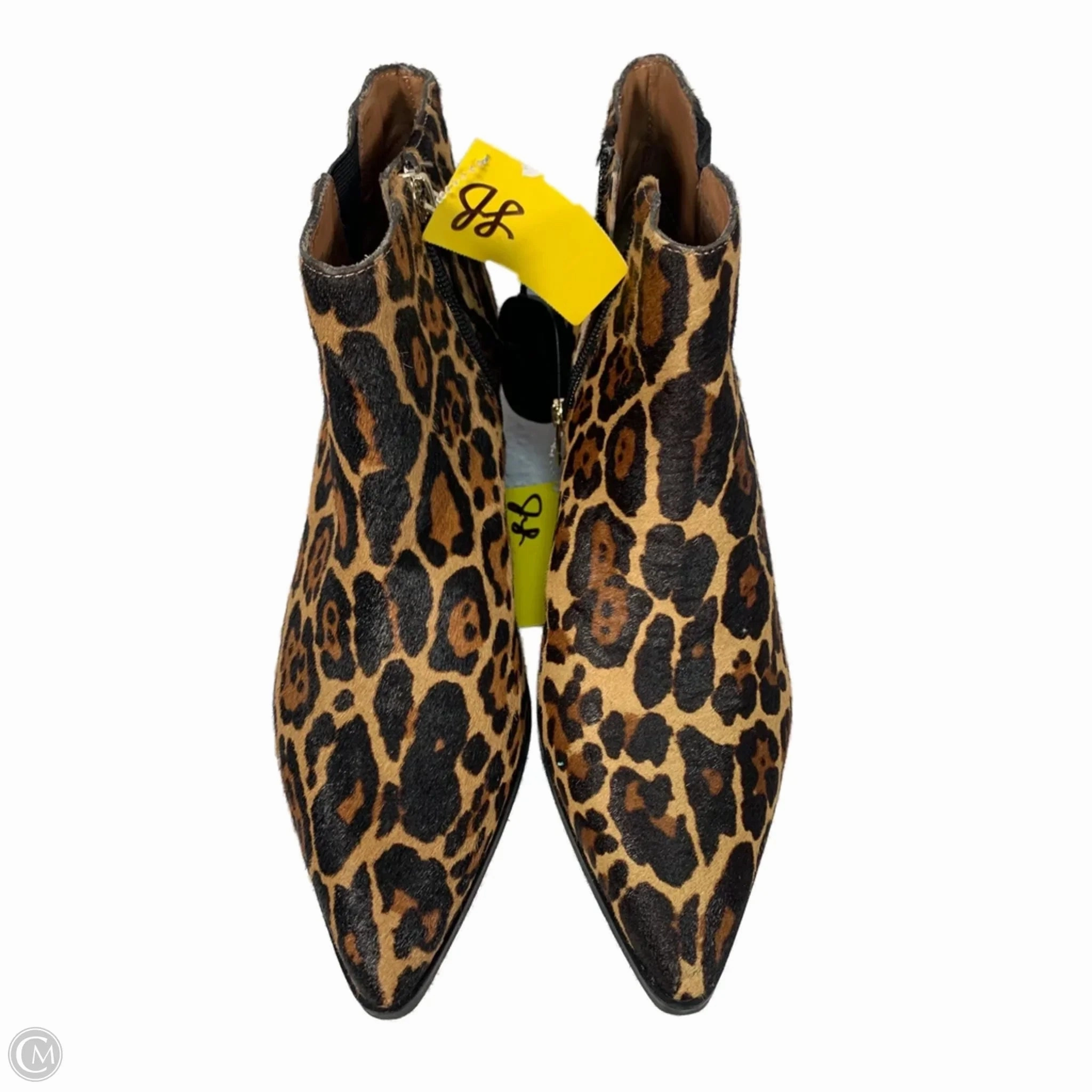 Boots Ankle Heels By Antonio Melani In Animal Print, Size: 8.5 Elastic Goring Energy Return Core