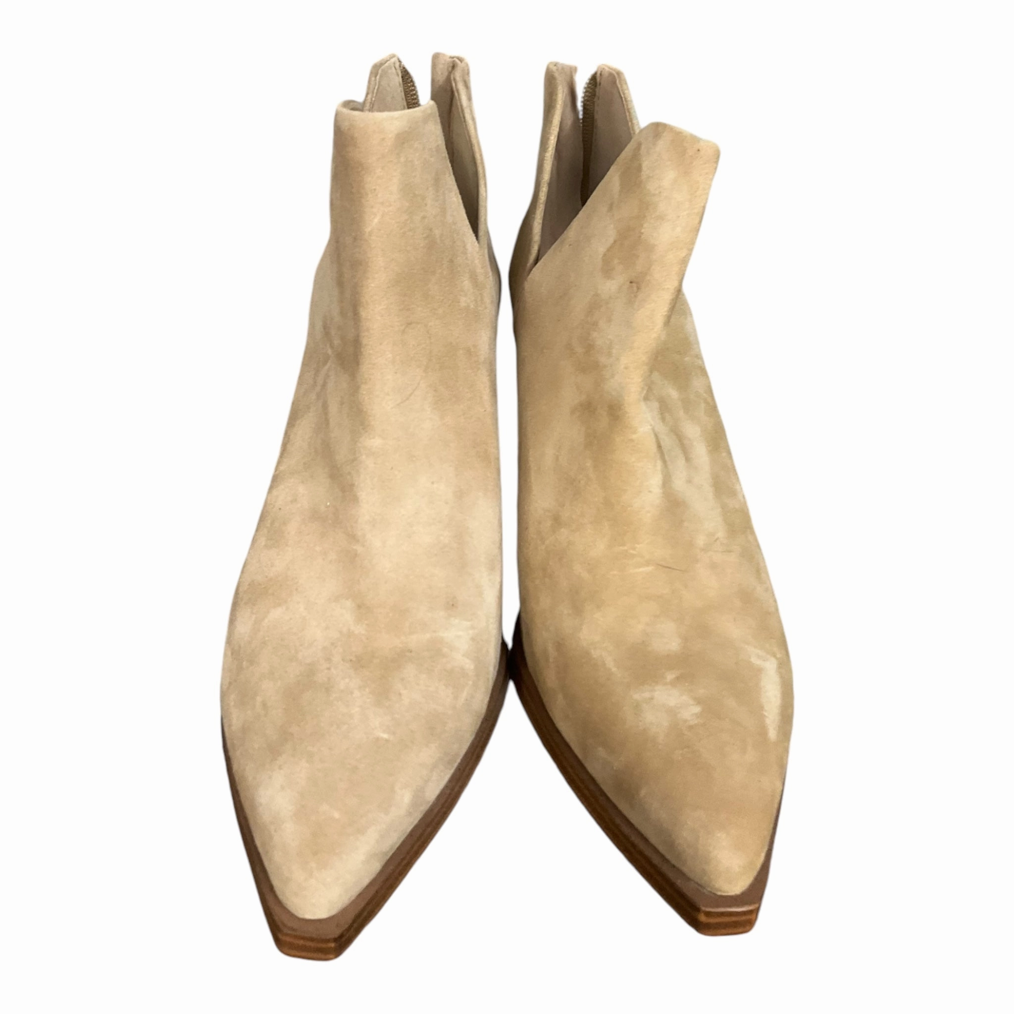 Boots Ankle Heels By Vince Camuto In Beige, Size: 10 Shear Warm Multi Use