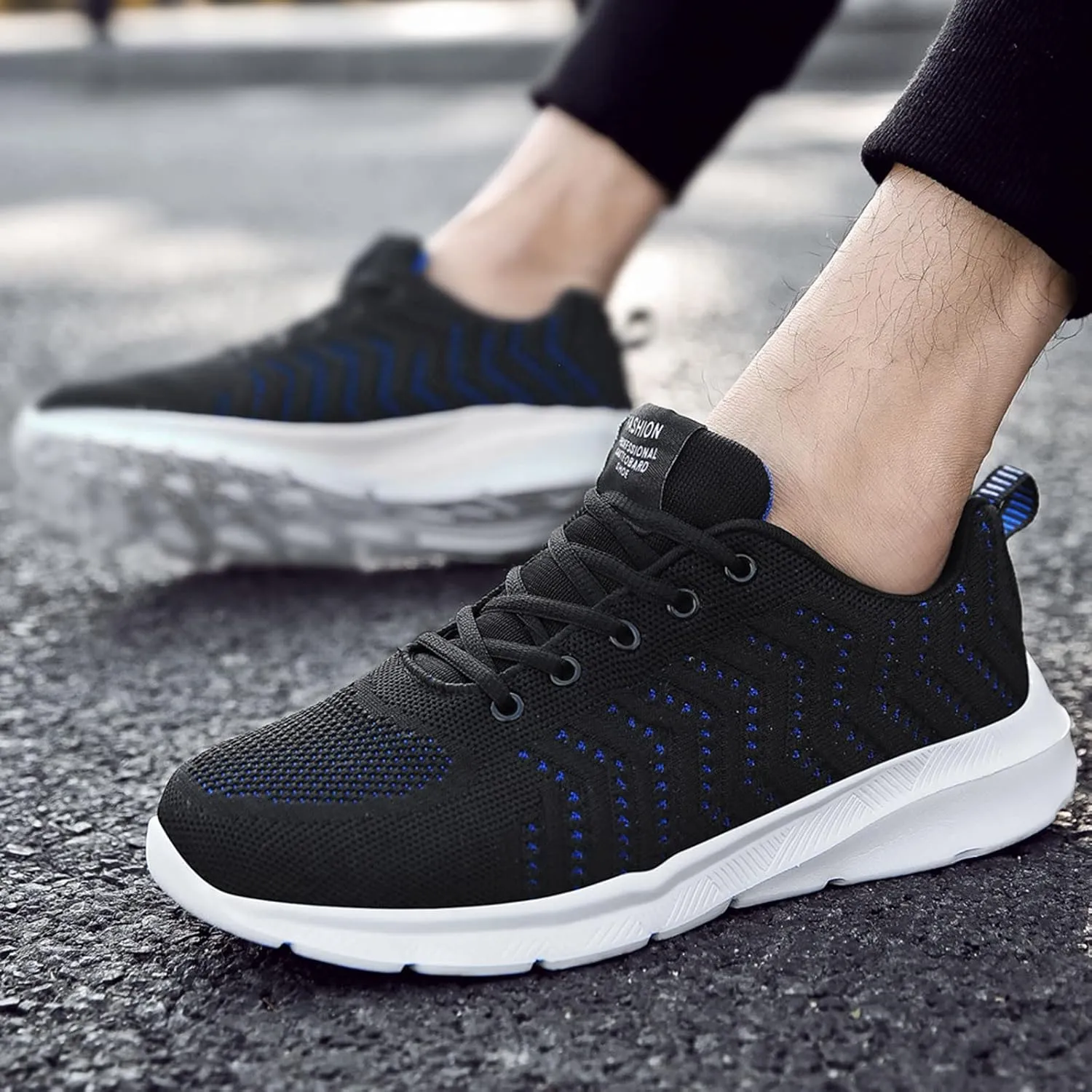 Running Breathable Comfortable Lace-up Casual Shoes Lightweight Sports Shoes Men's Work Sneaker Boots for Men