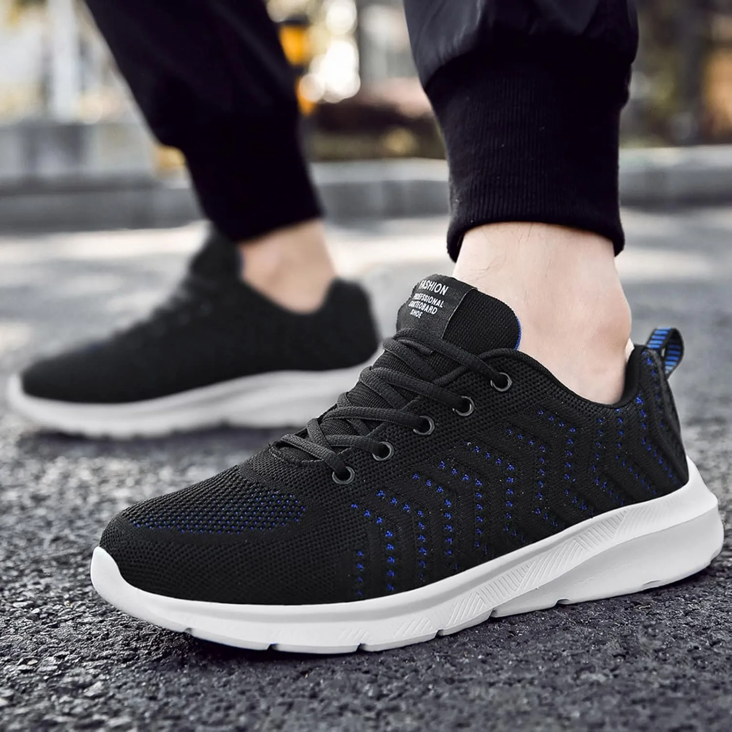 Running Breathable Comfortable Lace-up Casual Shoes Lightweight Sports Shoes Men's Work Sneaker Boots for Men