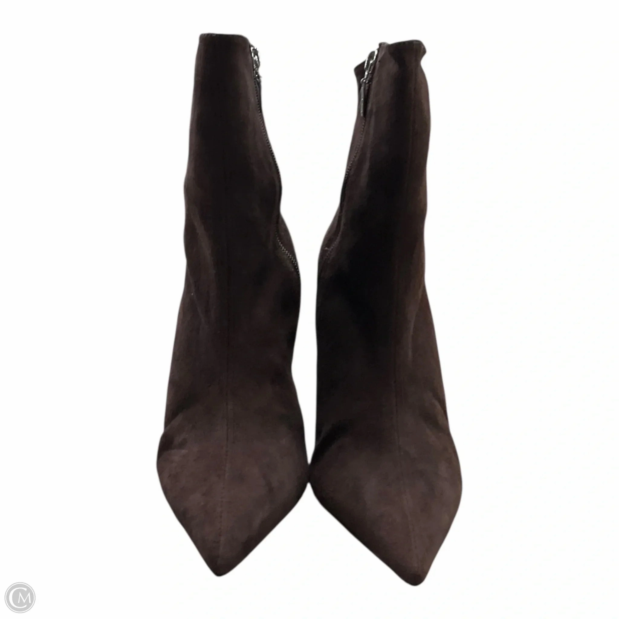Compact Frame Boots Ankle Heels By Clothes Mentor In Brown, Size: 7