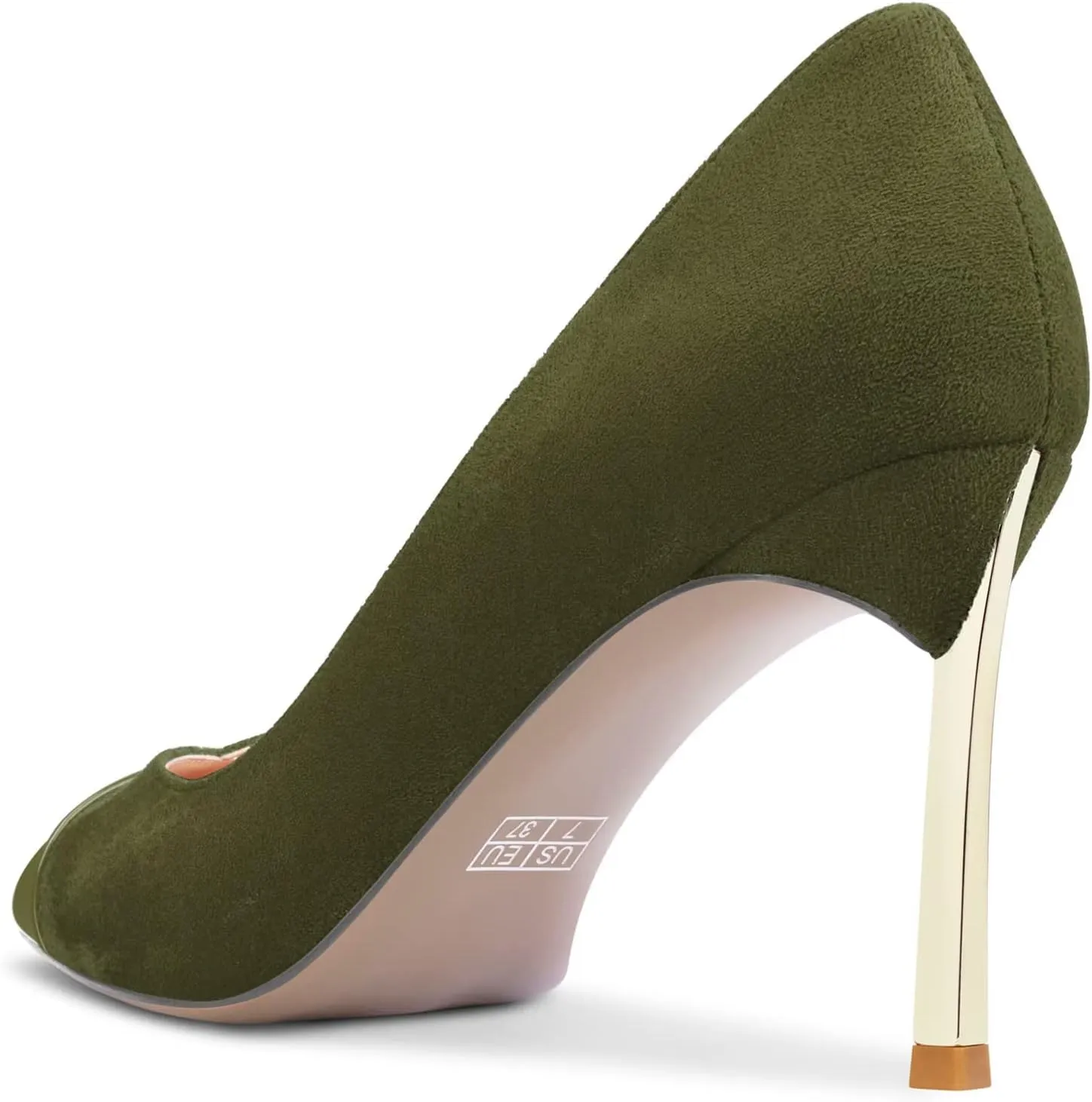 Saekcted Women Stiletto High Heel Pointed Toe Pumps Slip-on Wedding Party Cute 3.3 Inches Heels