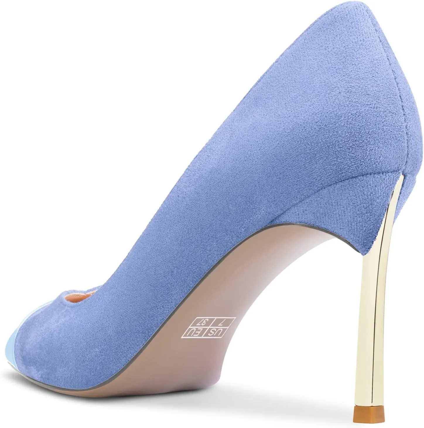 Saekcted Women Stiletto High Heel Pointed Toe Pumps Slip-on Wedding Party Cute 3.3 Inches Heels