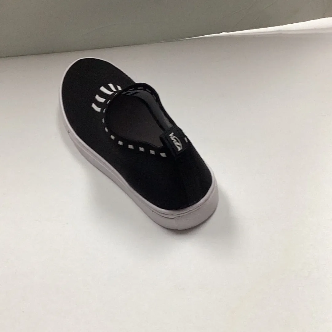 SALE SP24 Venettini Arlo Multi Stripe Black Knitted Sock Sneaker