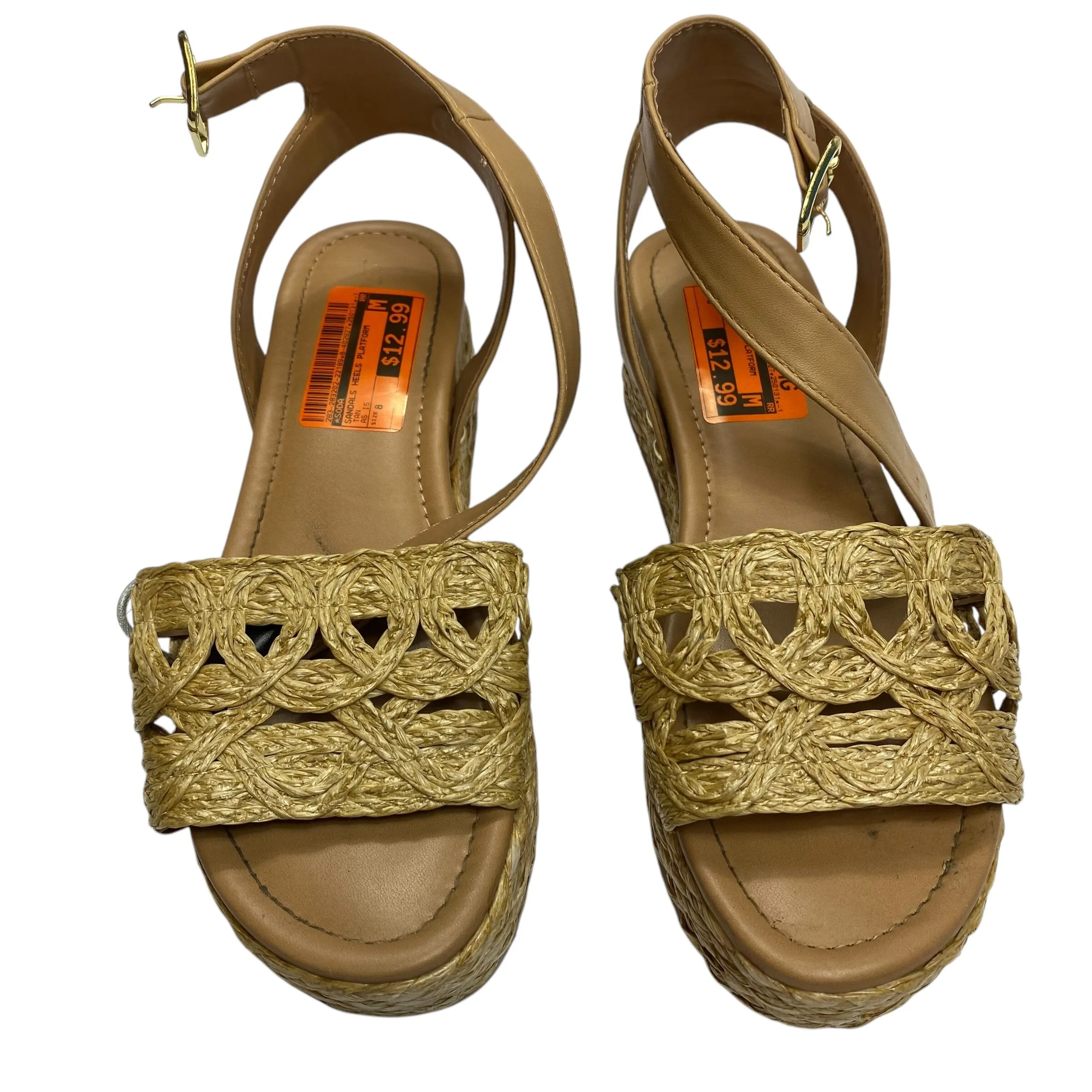 Sandals Heels Platform By Soda  Size: 8