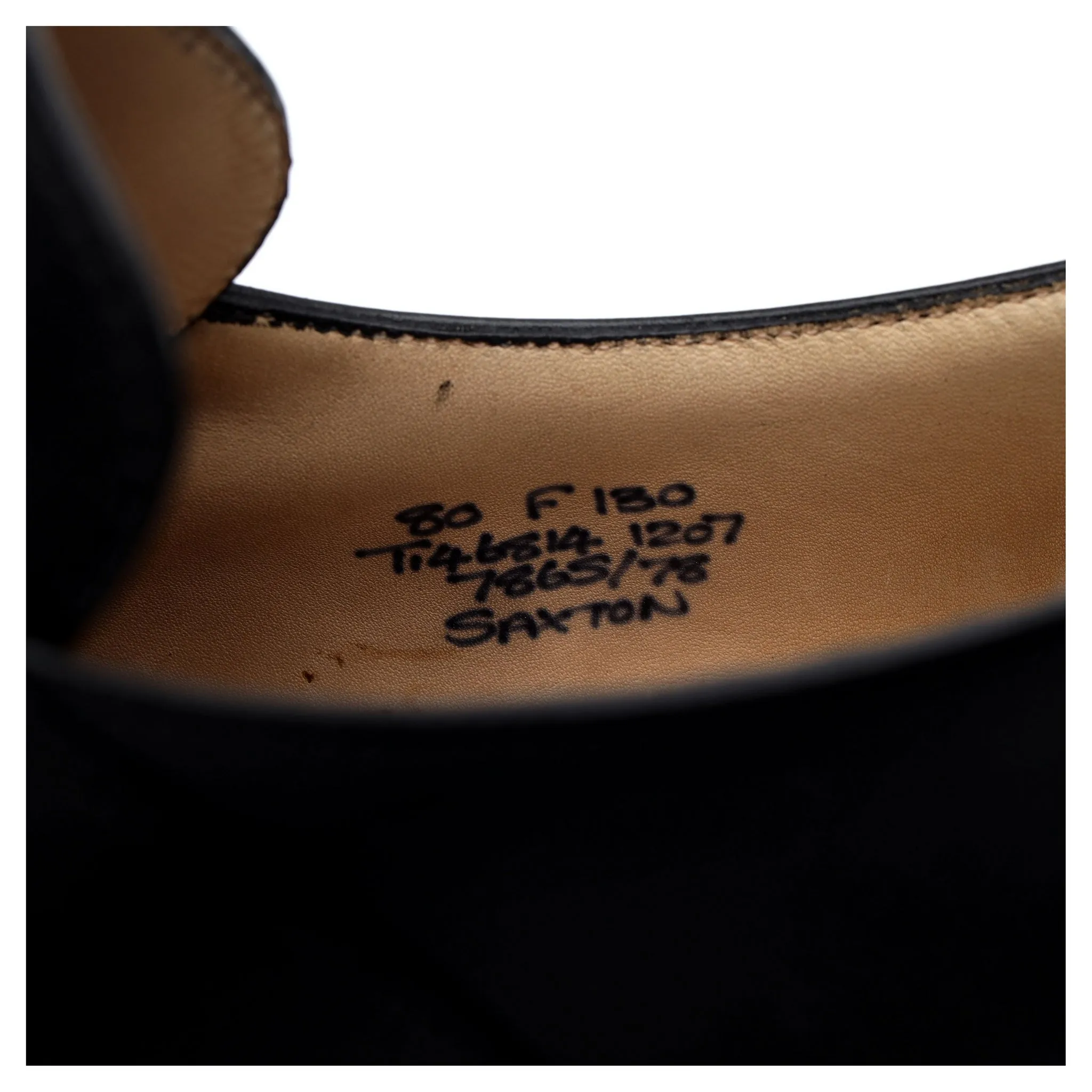 'Saxton' Black Leather Monk Strap UK 8 F