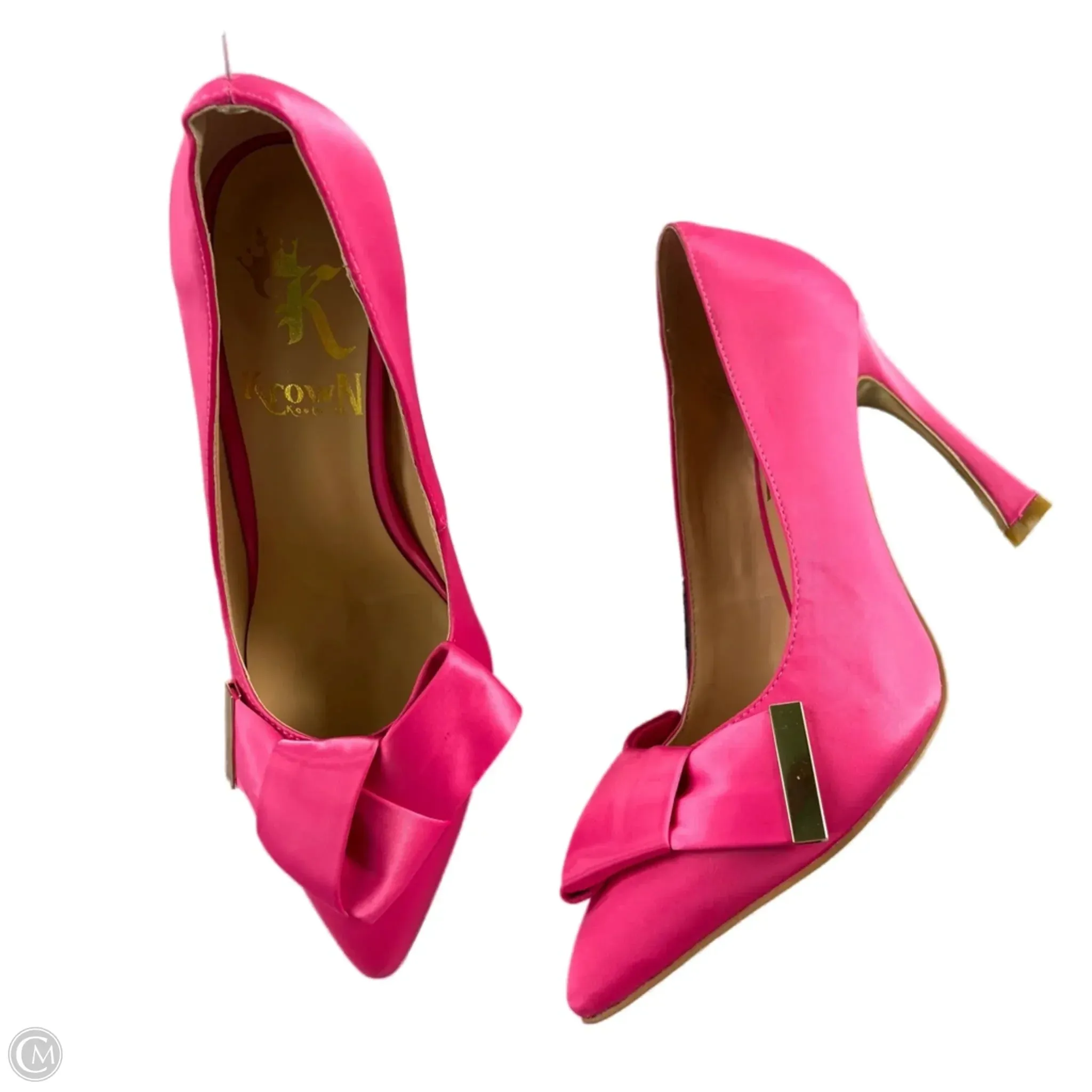 Shoes Heels Stiletto By Krown Kouture In Pink, Size: 7.5 Comfortable Heeled Sandals Gold High Heels