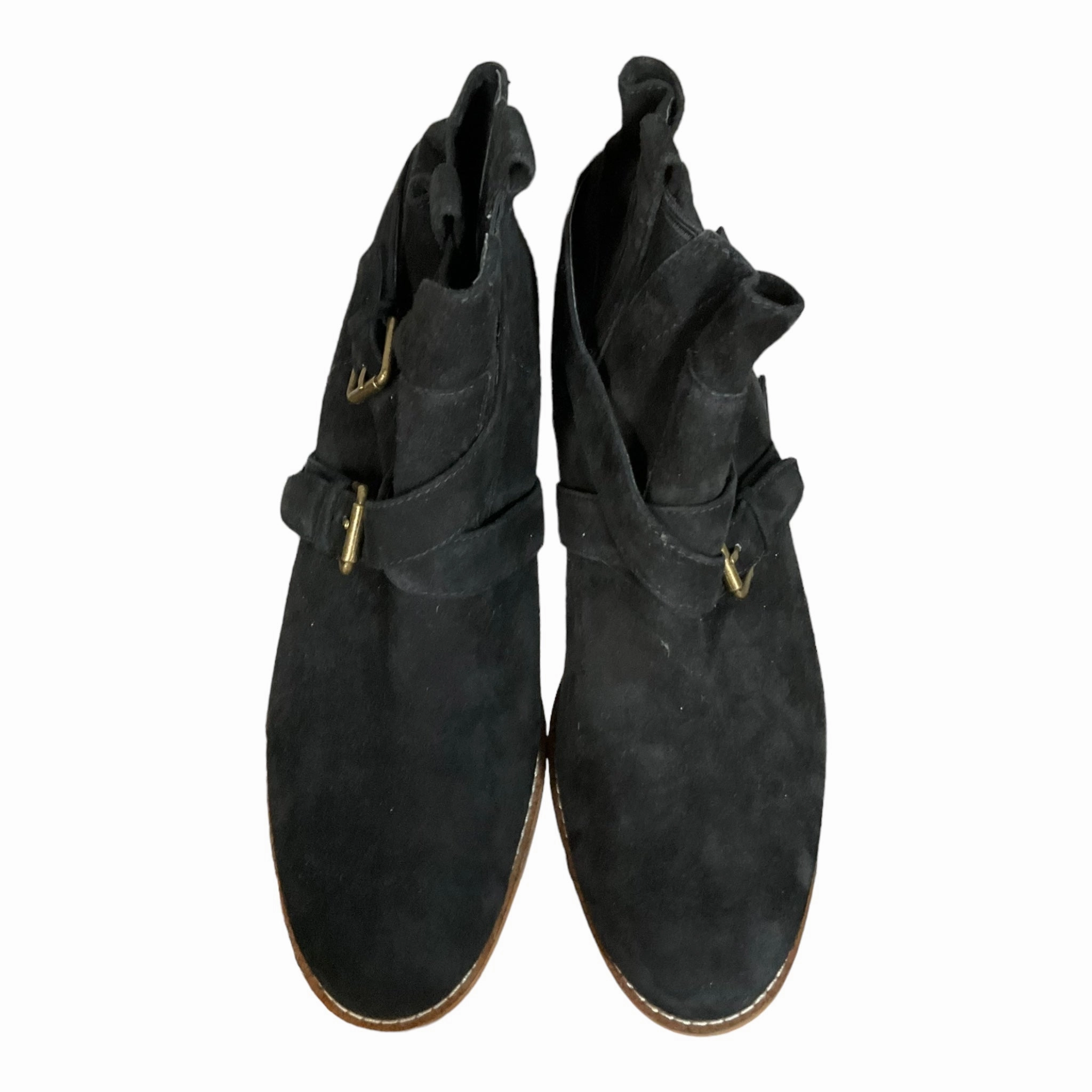 Breathable All Day Wear Rubber Compound Outsole Black Boots Ankle Heels Cole-haan, Size 9