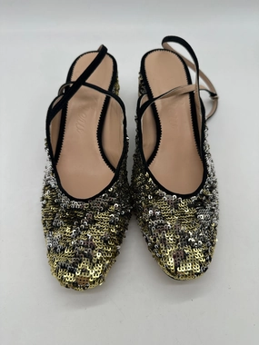 Seasonal High Heels Shoes Heels Block By J. Crew In Gold, Size: 8.5
