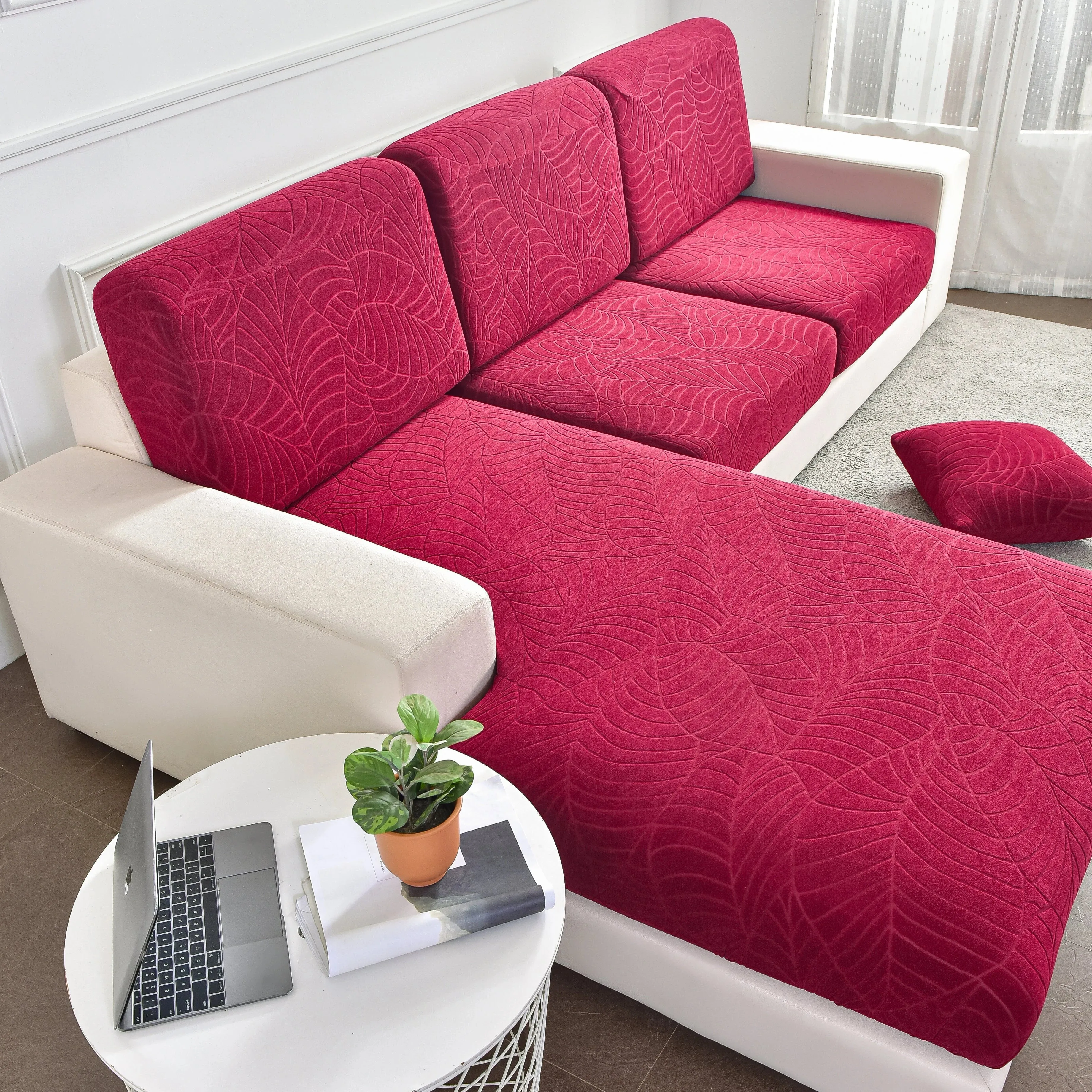 Sectional Sofa Cover (Water-Resistant) | Leaf (Special Sizes)