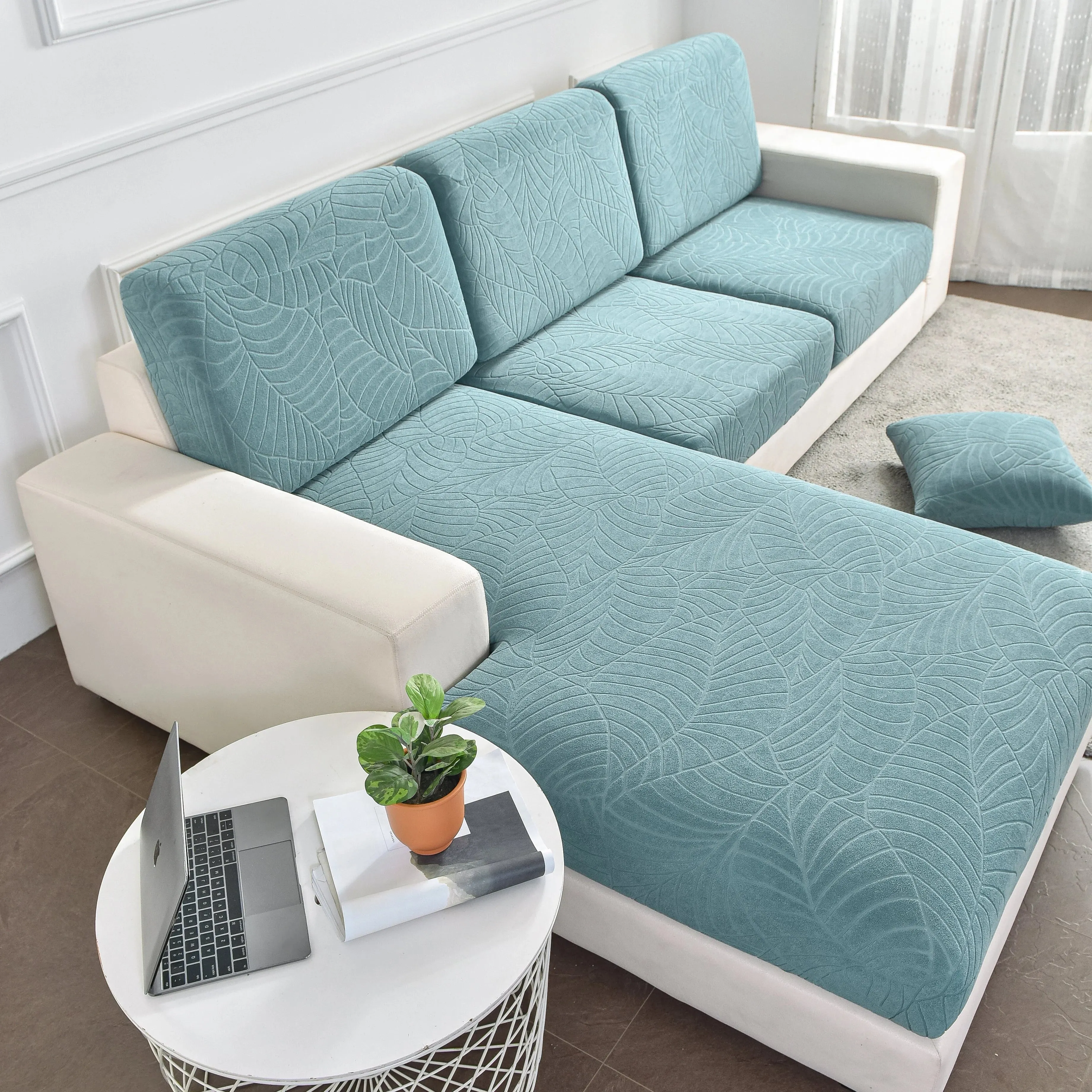 Sectional Sofa Cover (Water-Resistant) | Leaf (Special Sizes)