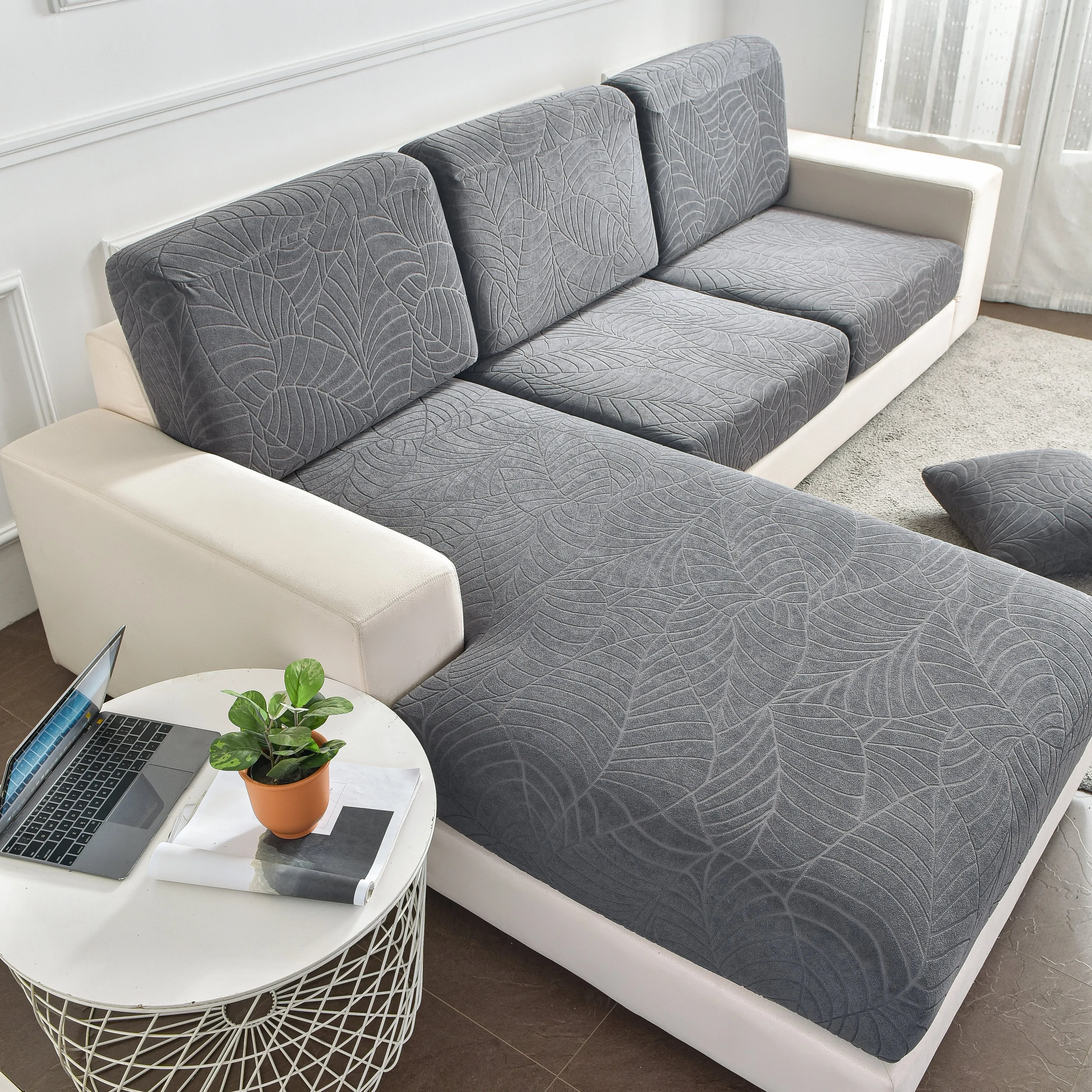 Sectional Sofa Cover (Water-Resistant) | Leaf (Special Sizes)