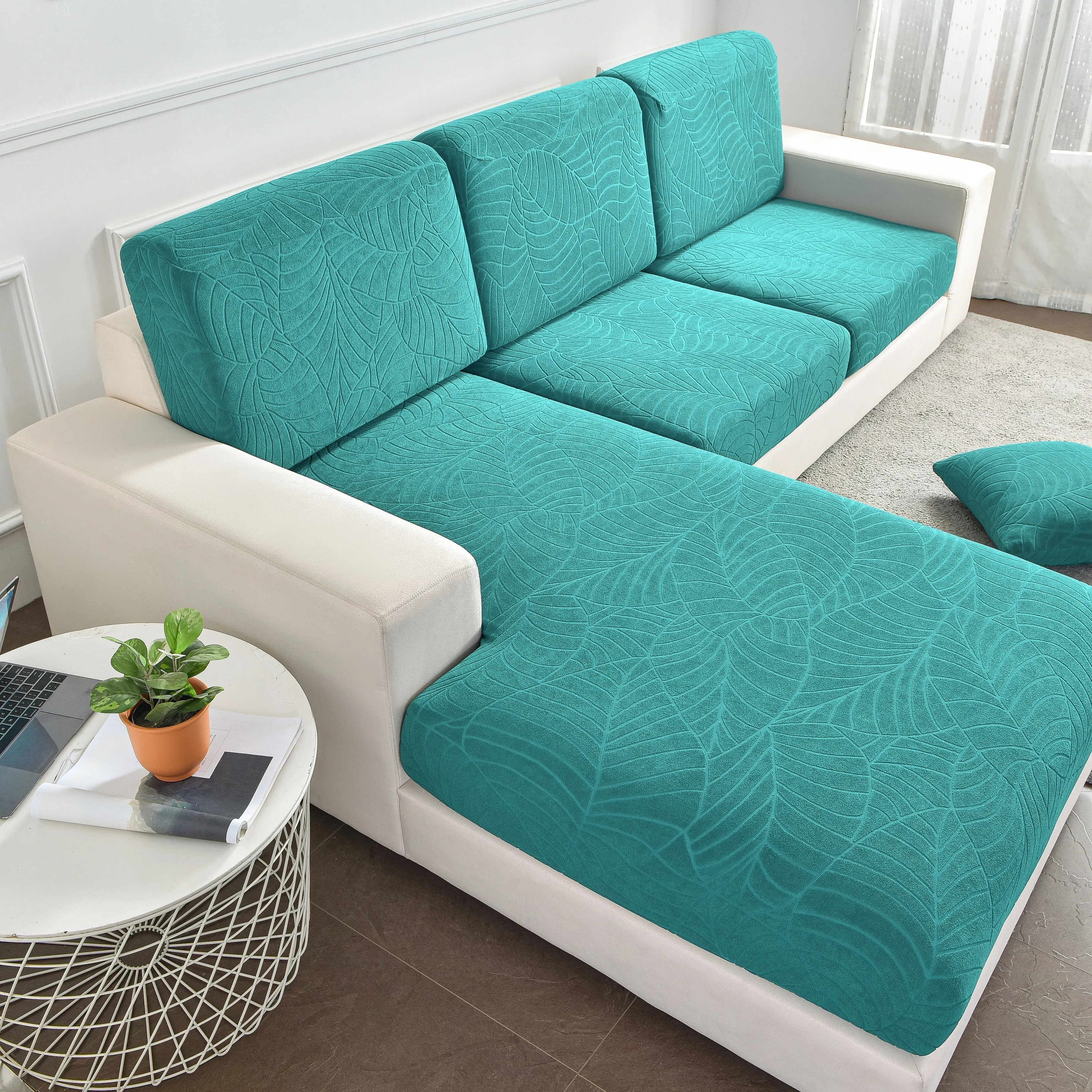 Sectional Sofa Cover (Water-Resistant) | Leaf (Special Sizes)