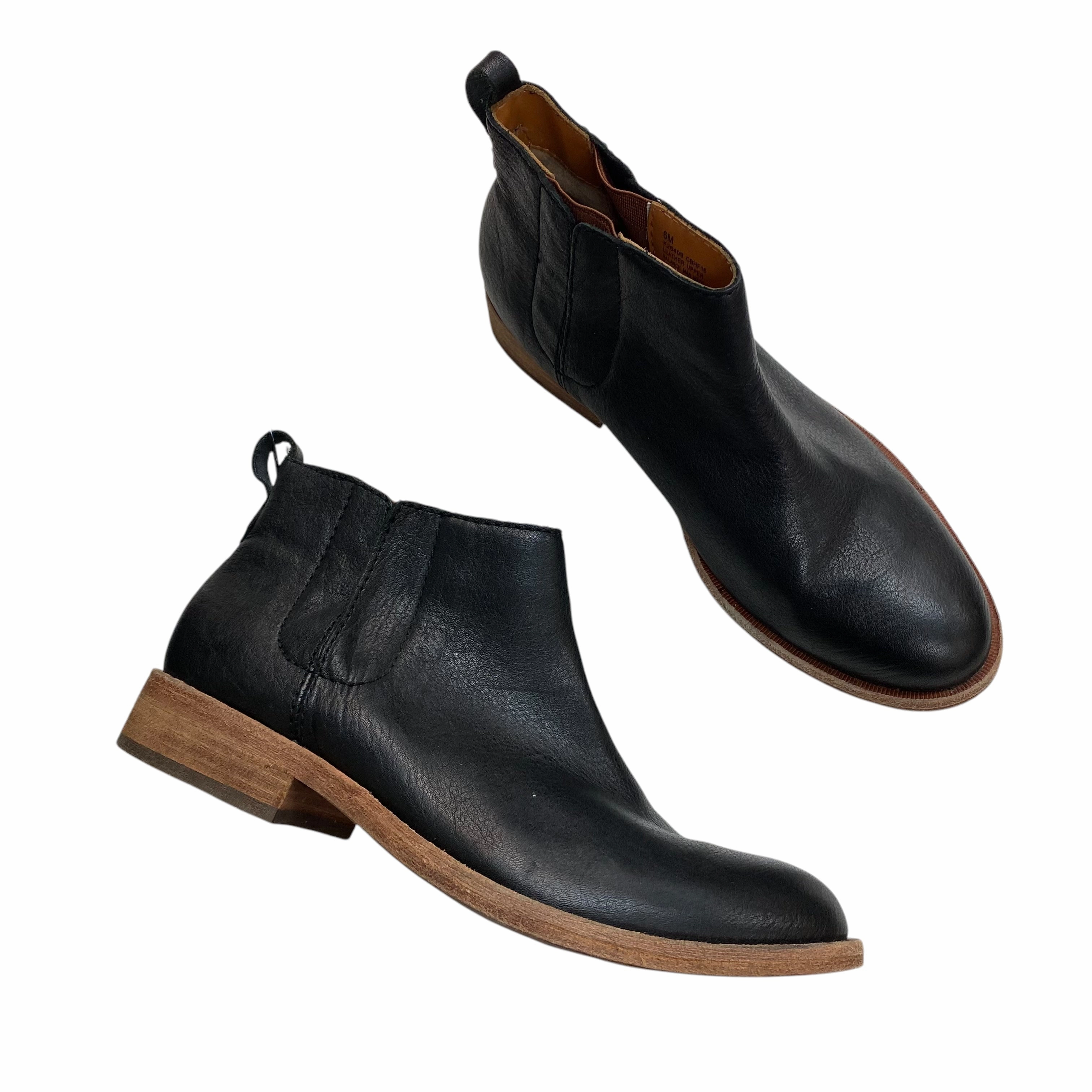 Boots Ankle Flats By Kork Ease In Black, Size: 6 Reinforced Form Trail Exploration Extreme Cold