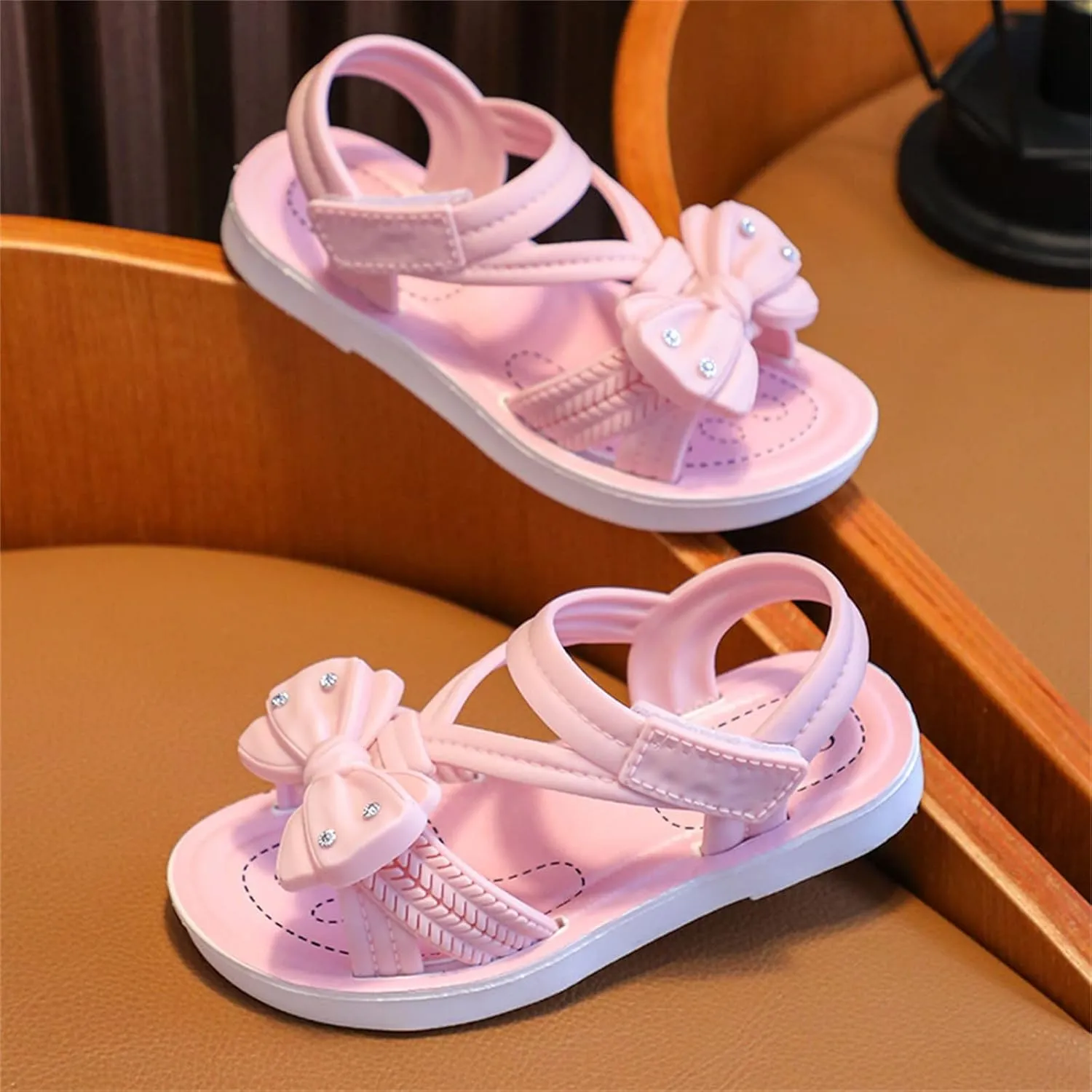 sfdgfhyf 3 to 12 Years Sneaker Children Sandals Soft Flat Shoes Fashion Comfortable Flower Sandals Lightweight Baby