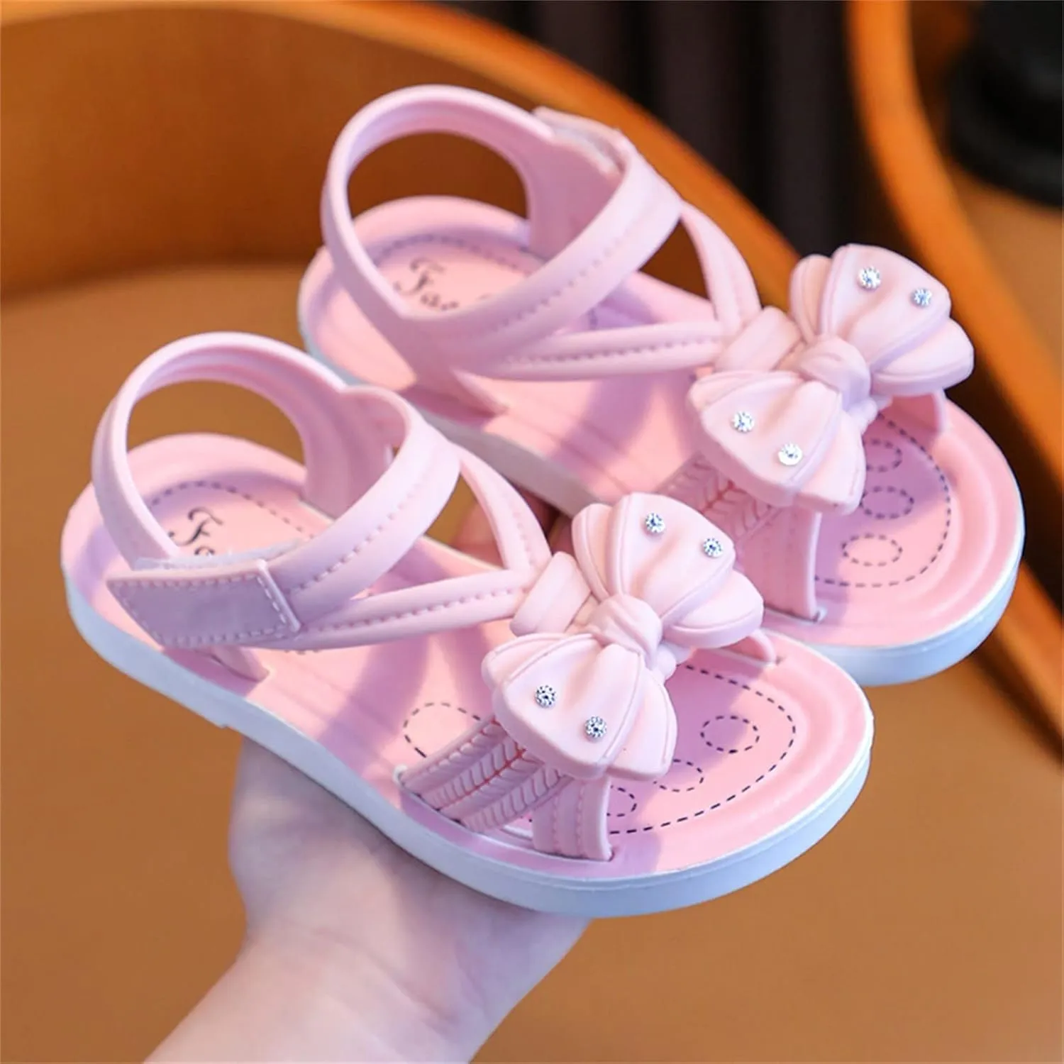 sfdgfhyf 3 to 12 Years Sneaker Children Sandals Soft Flat Shoes Fashion Comfortable Flower Sandals Lightweight Baby
