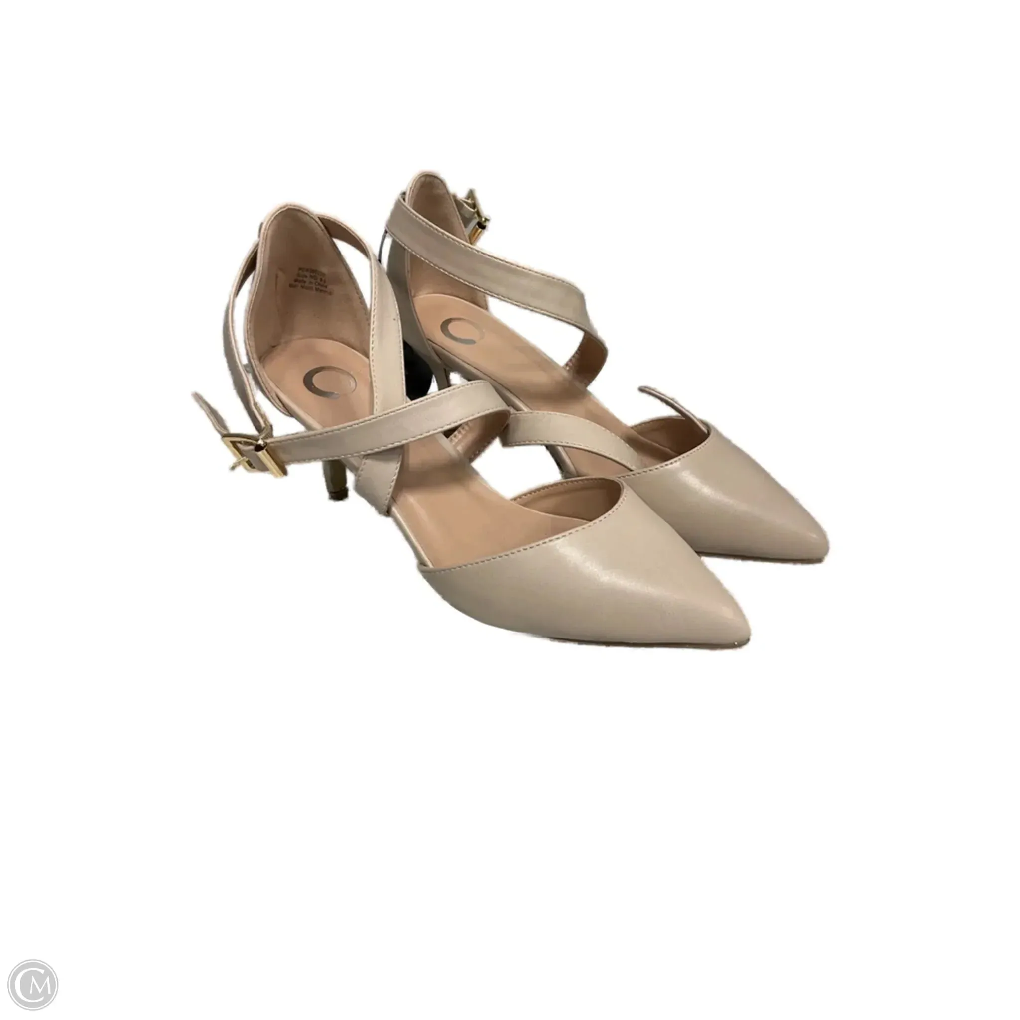 Refined Bold Vibe Shoes Heels Stiletto By Clothes Mentor In Beige, Size: 8.5