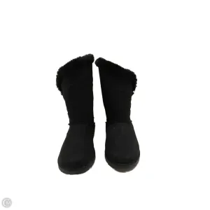 Boots Mid-calf Flats By Clothes Mentor In Black, Size: 10 Outdoor Walk Trendy Chic