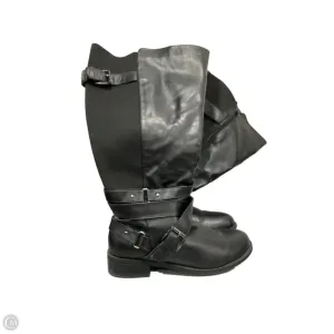 Lace Up Boots Knee Heels By Torrid In Black, Size: 8