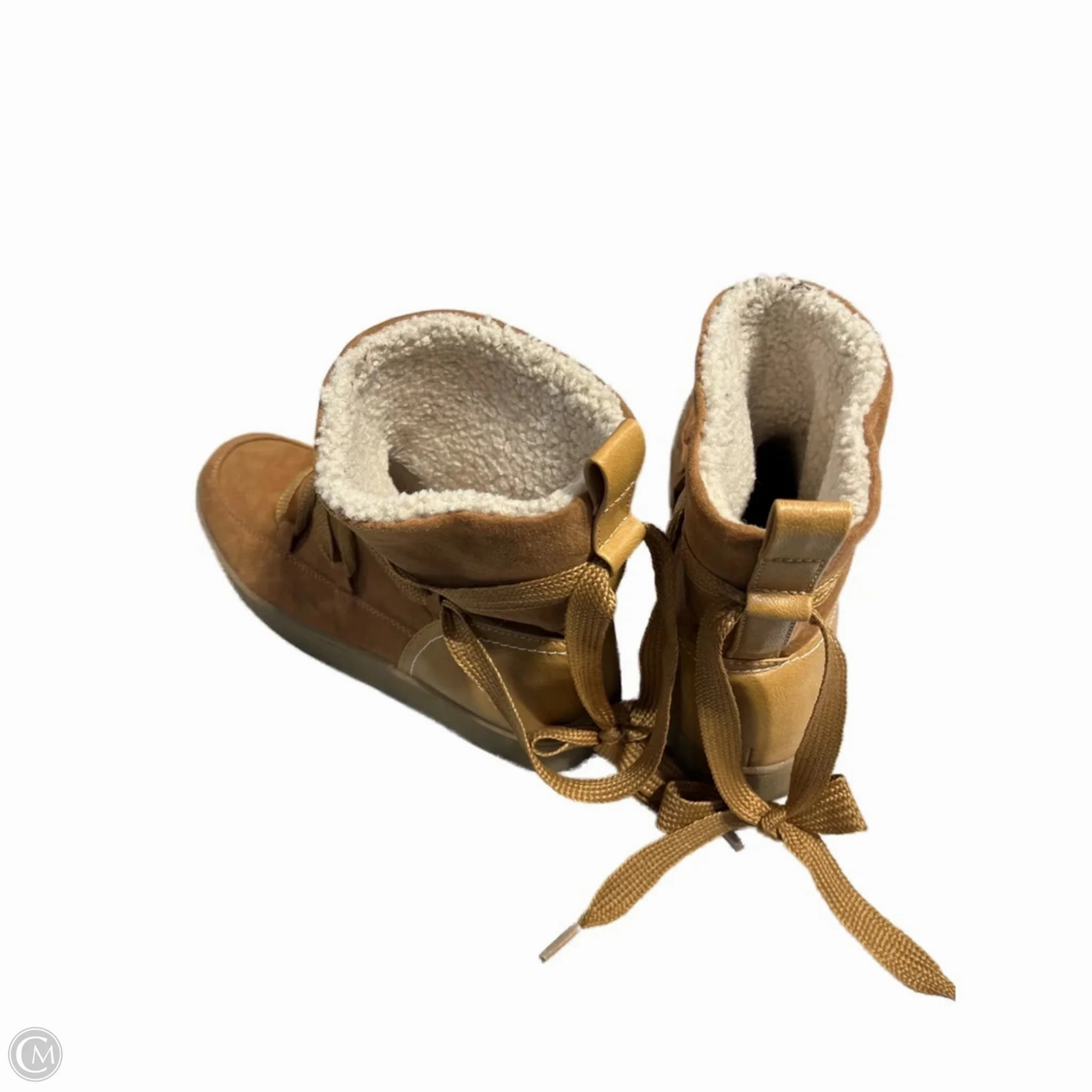 Rough Trail Neutral Tones Boots Ankle Flats By Universal Thread In Brown, Size: 7.5