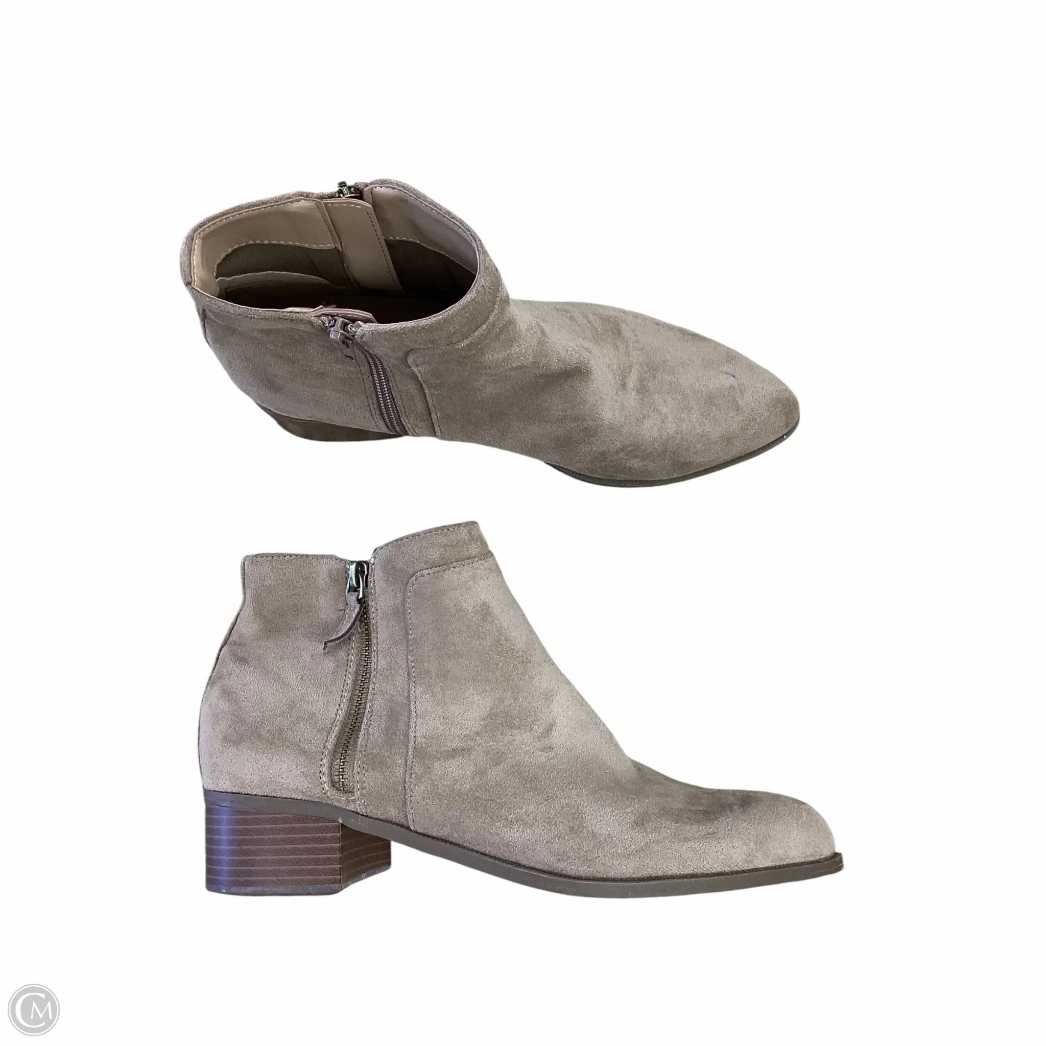 Boots Ankle Heels By Anne Klein In Brown, Size: 9 Functional Fit