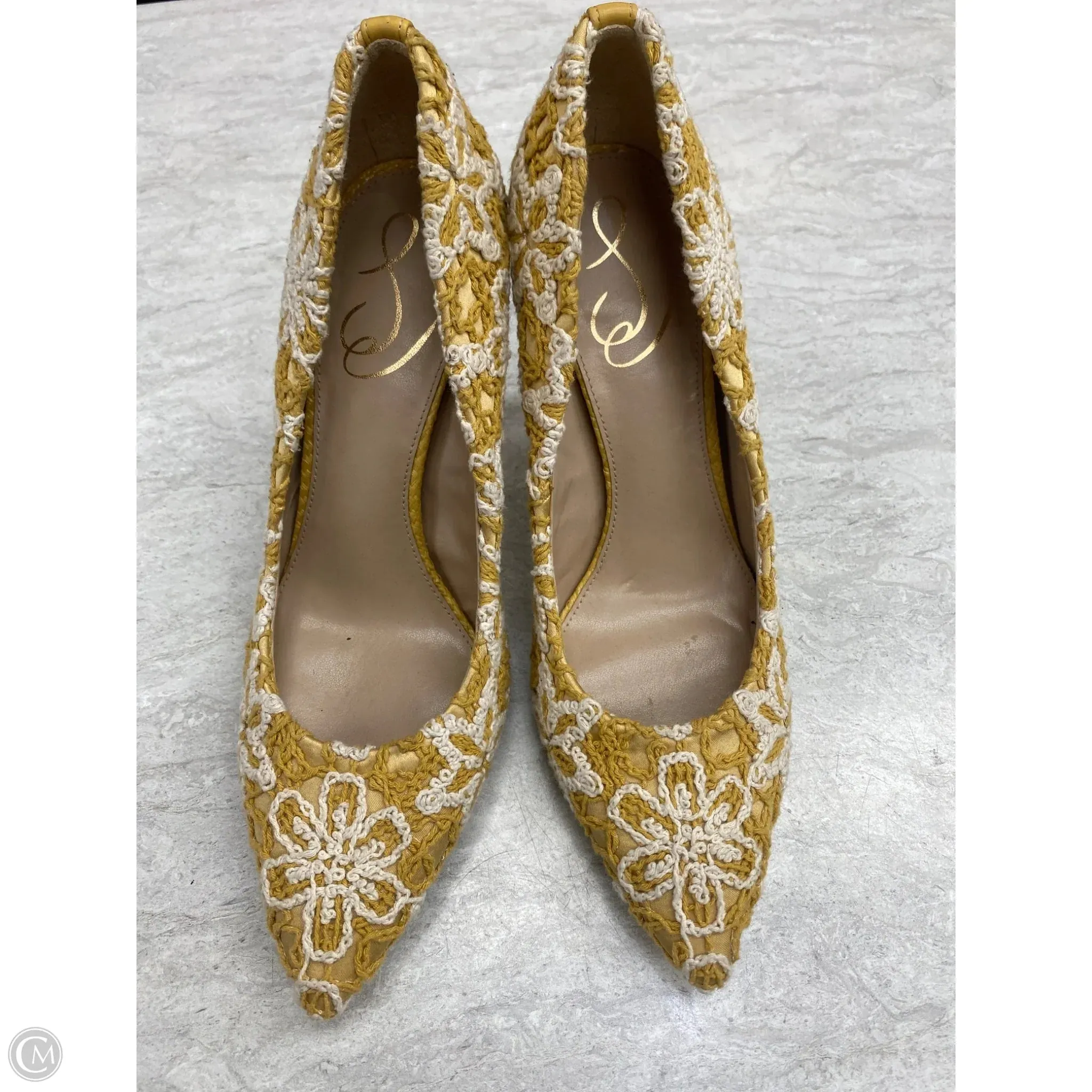 Shoes Heels Stiletto By Sam Edelman In Yellow, Size: 8 Quality quick dry