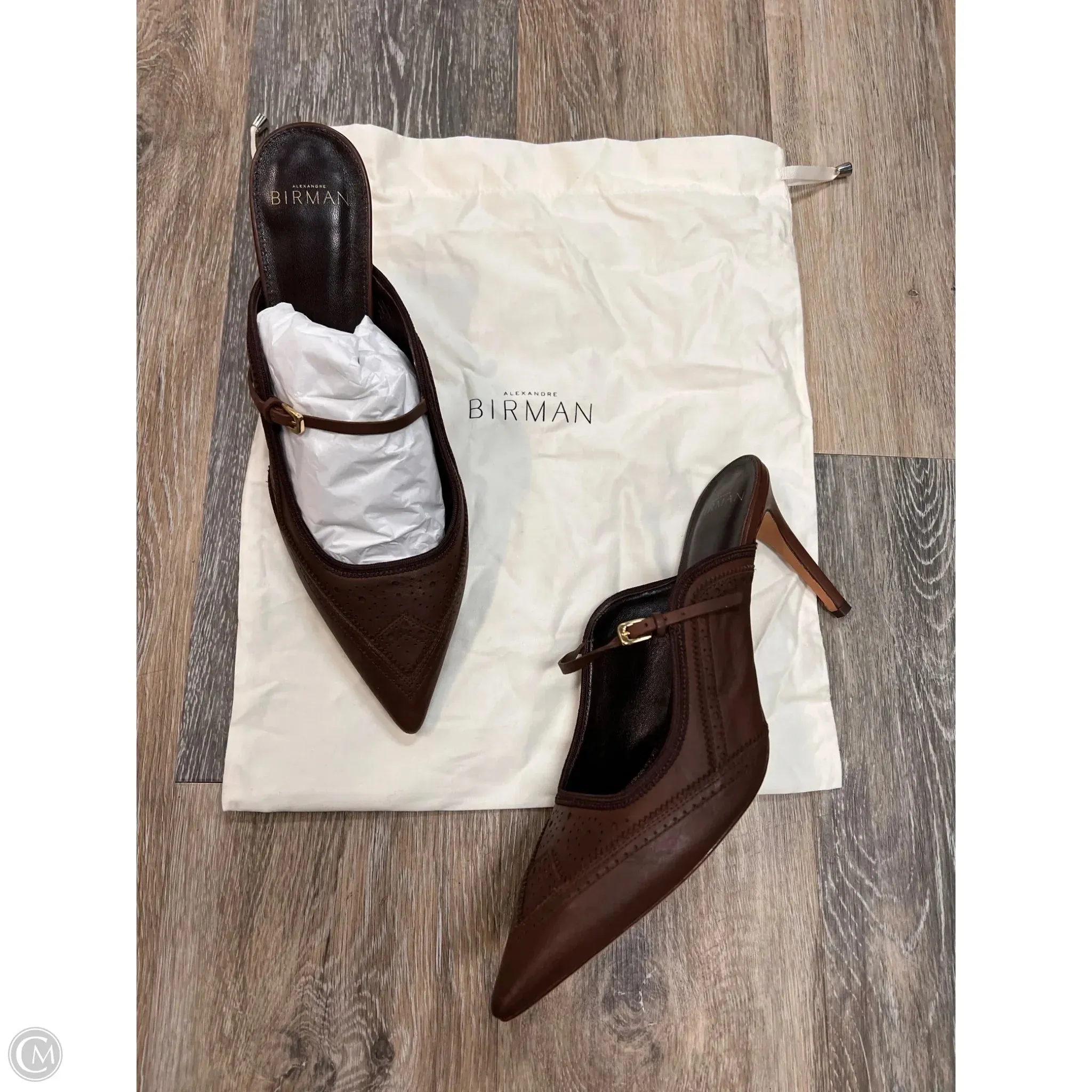 Shoes Designer Heels Stiletto By Alexandre Birman In Brown, Size: 9 soft look