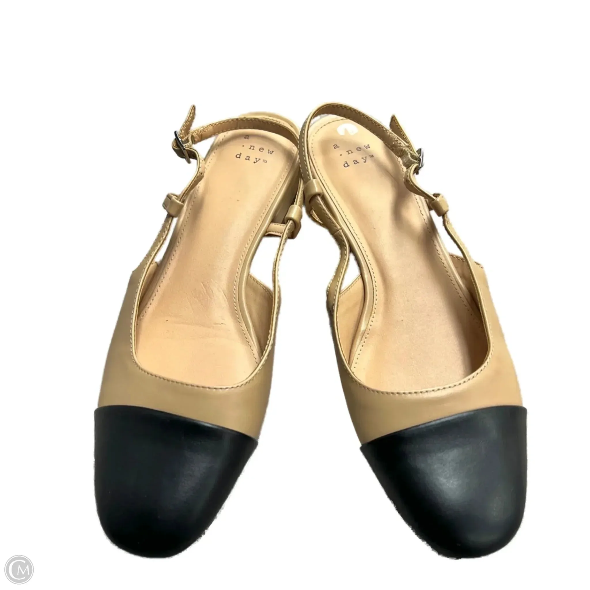 City Ready Shoes Heels Block By A New Day In Black & Tan, Size: 7