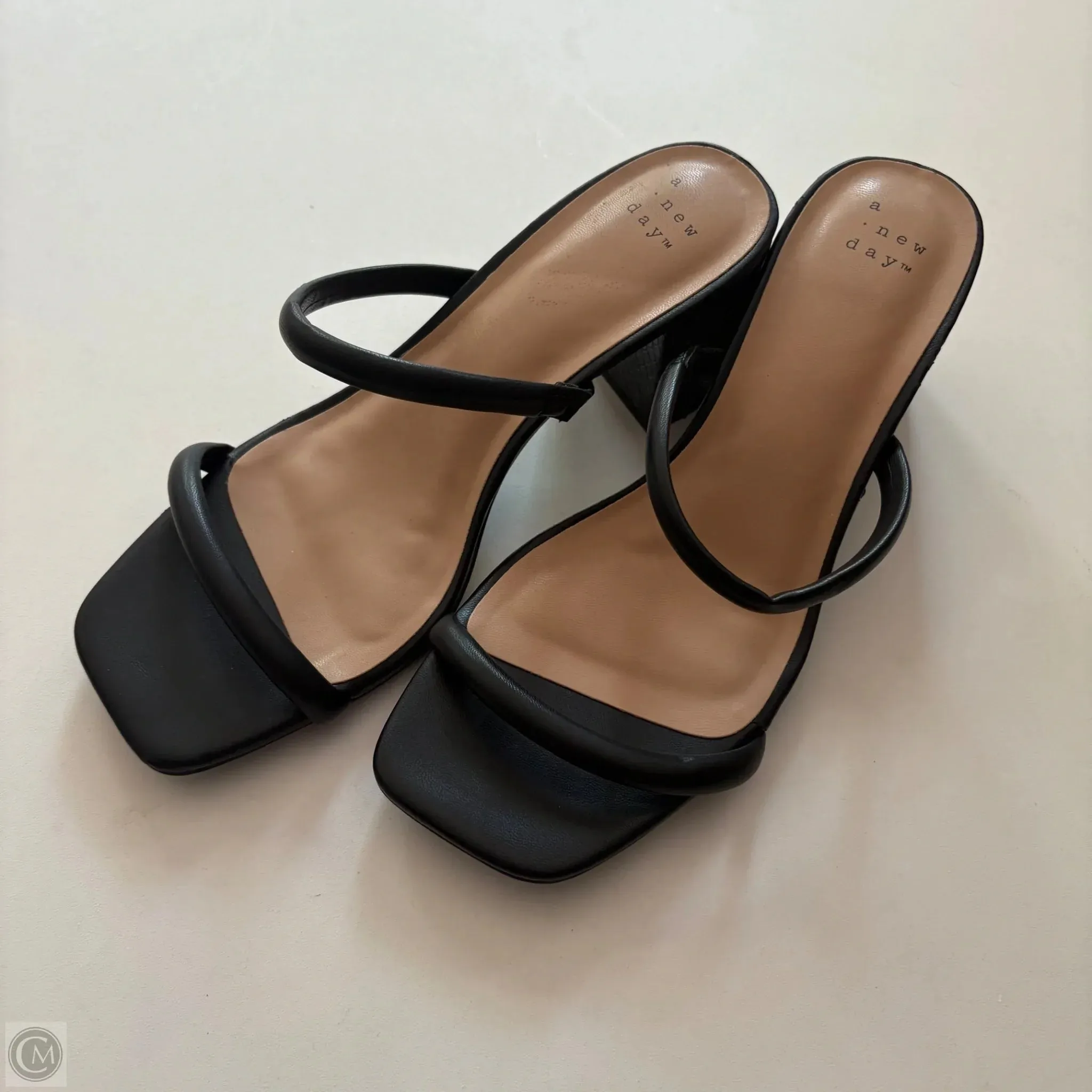 Shoes Heels Block By A New Day In Black, Size: 7 Confident Mood Causal Booties