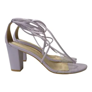 Shoes Heels Block By Allegra K In Purple, Size:8.5 Easy Clean