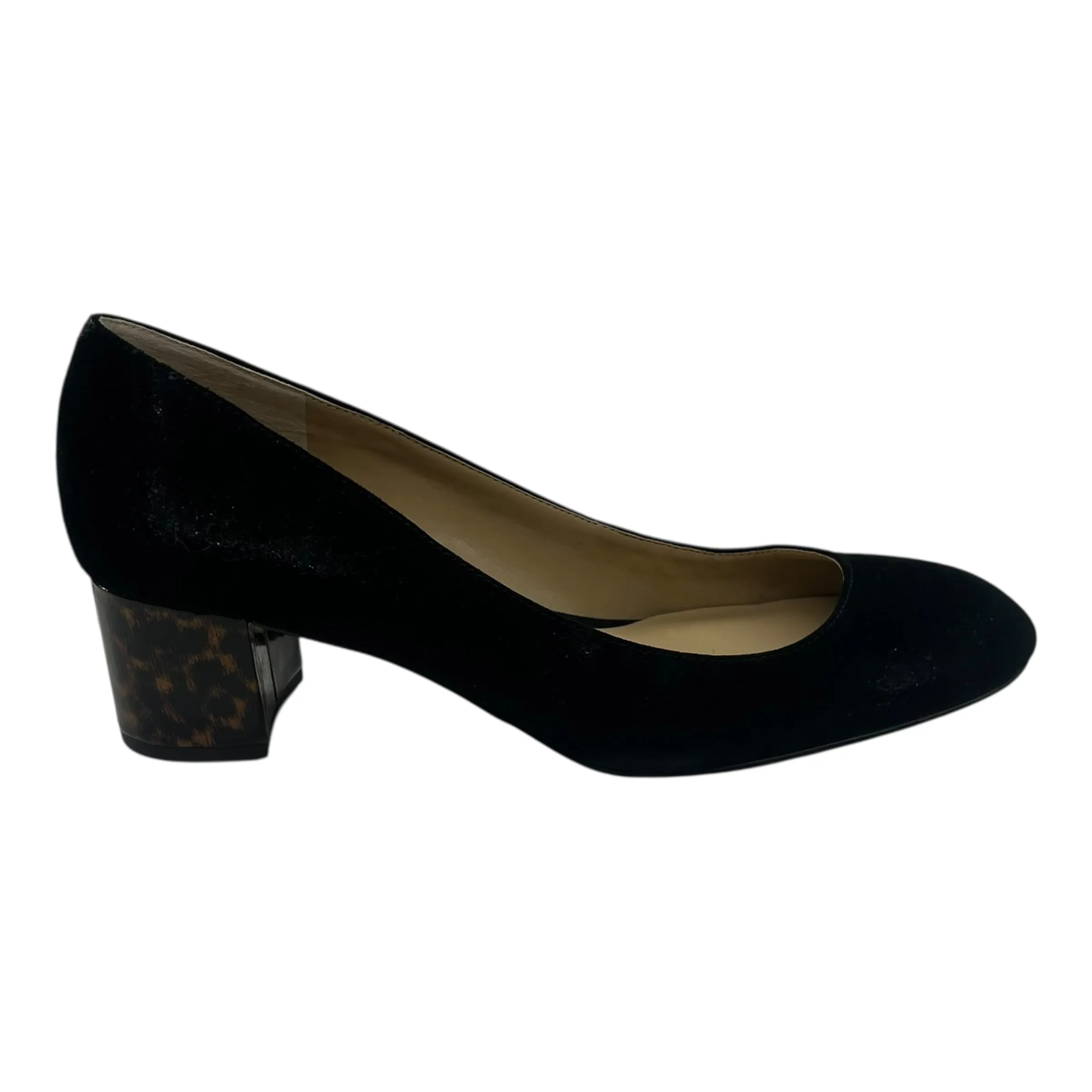 Shoes Heels Block By Ann Taylor In Black, Size:8.5 Slip On Design