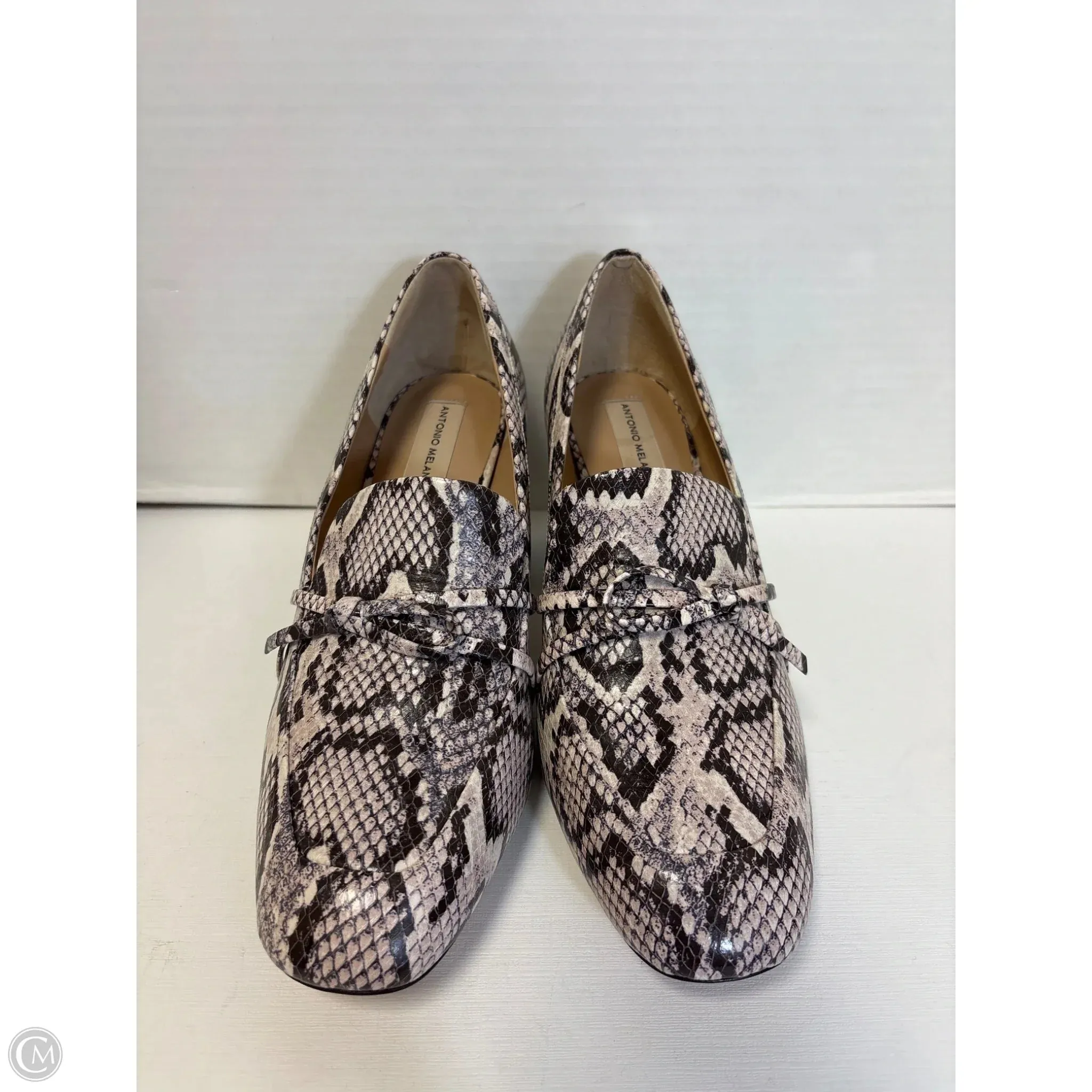 Shoes Heels Block By Antonio Melani In Animal Print, Size: 12 Foot Stability Quiet Glam