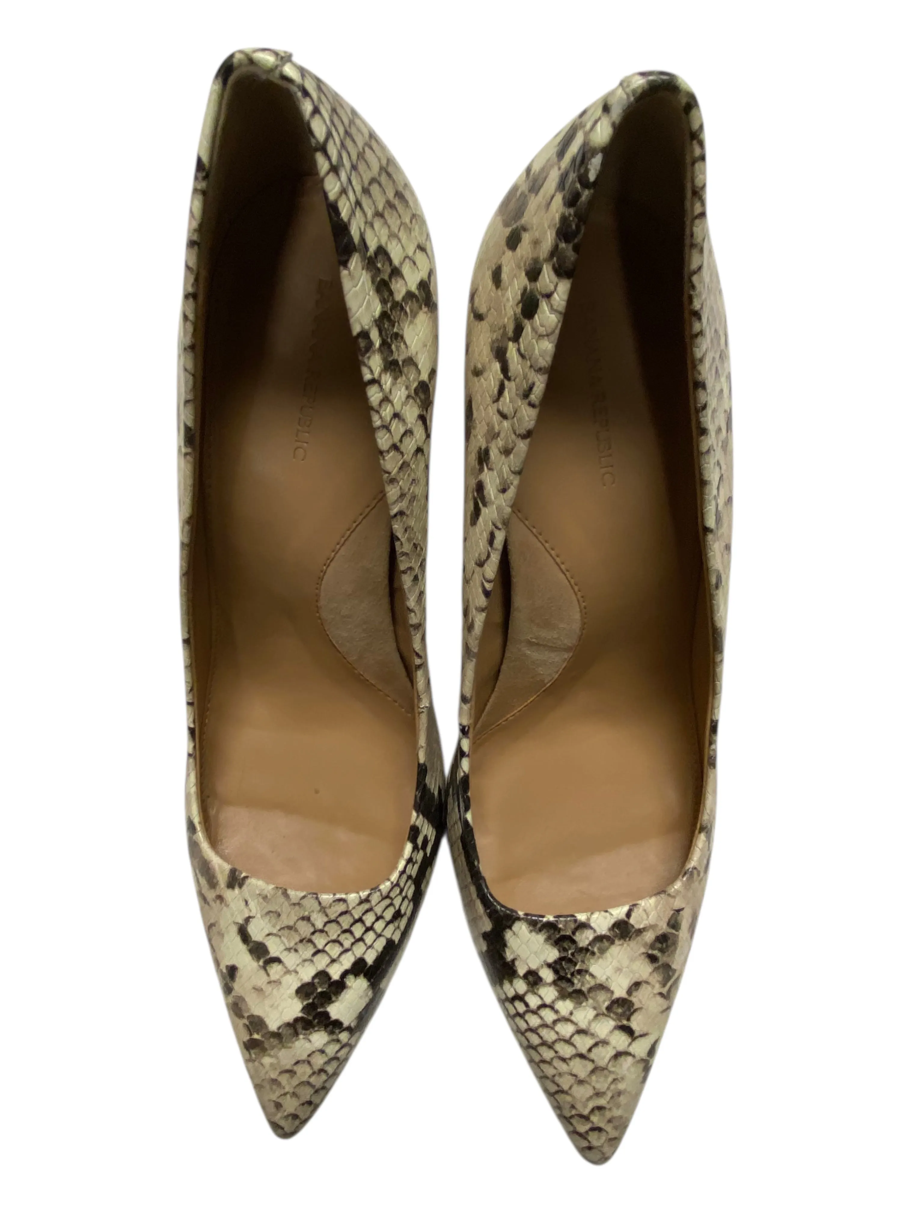 Shoes Heels Block By Banana Republic In Animal Print, Size:9.5 Luxe Leather Heels Professional Heels