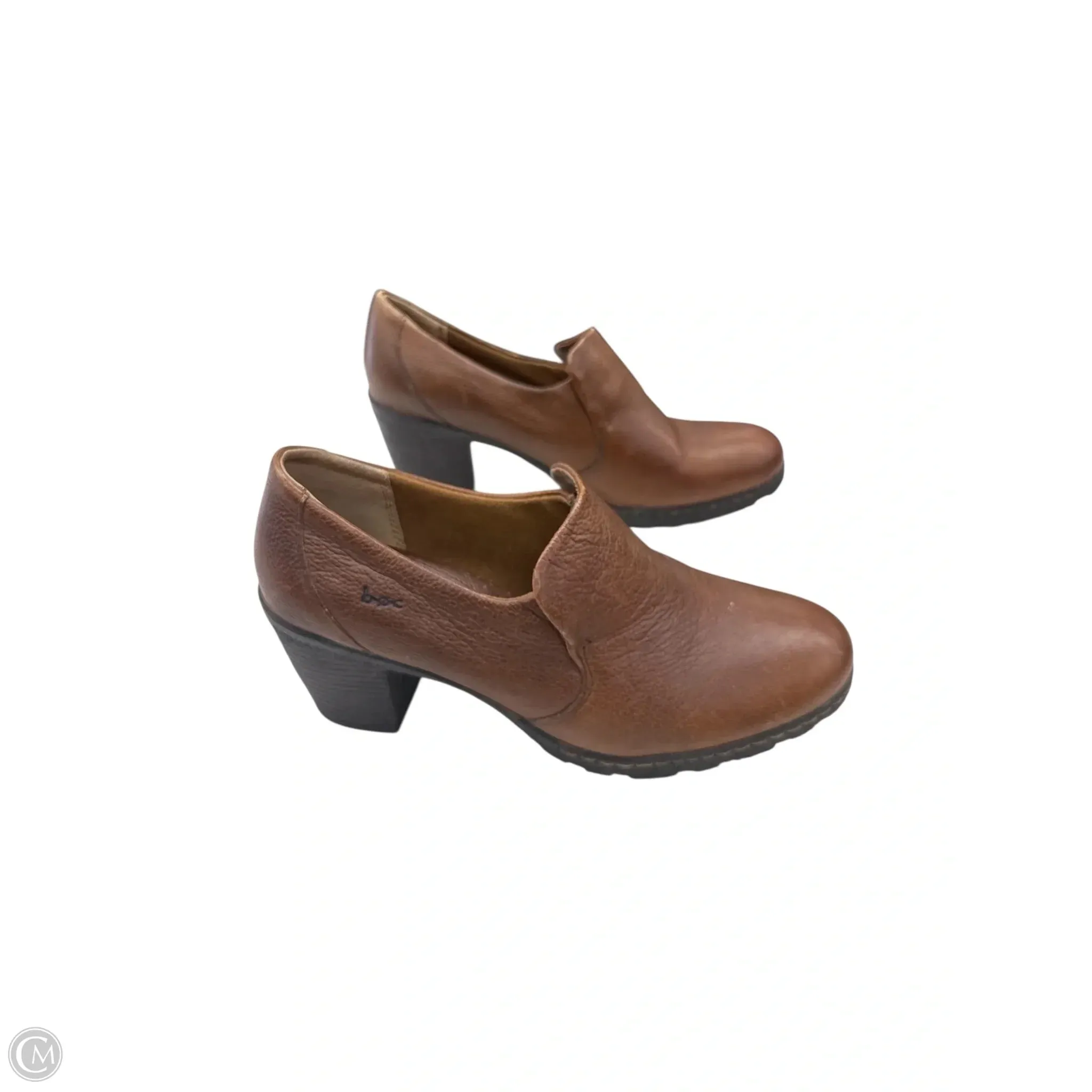 Shoes Heels Block By Boc In Brown, Size: 9 Indoor Chunky Wedge Heels